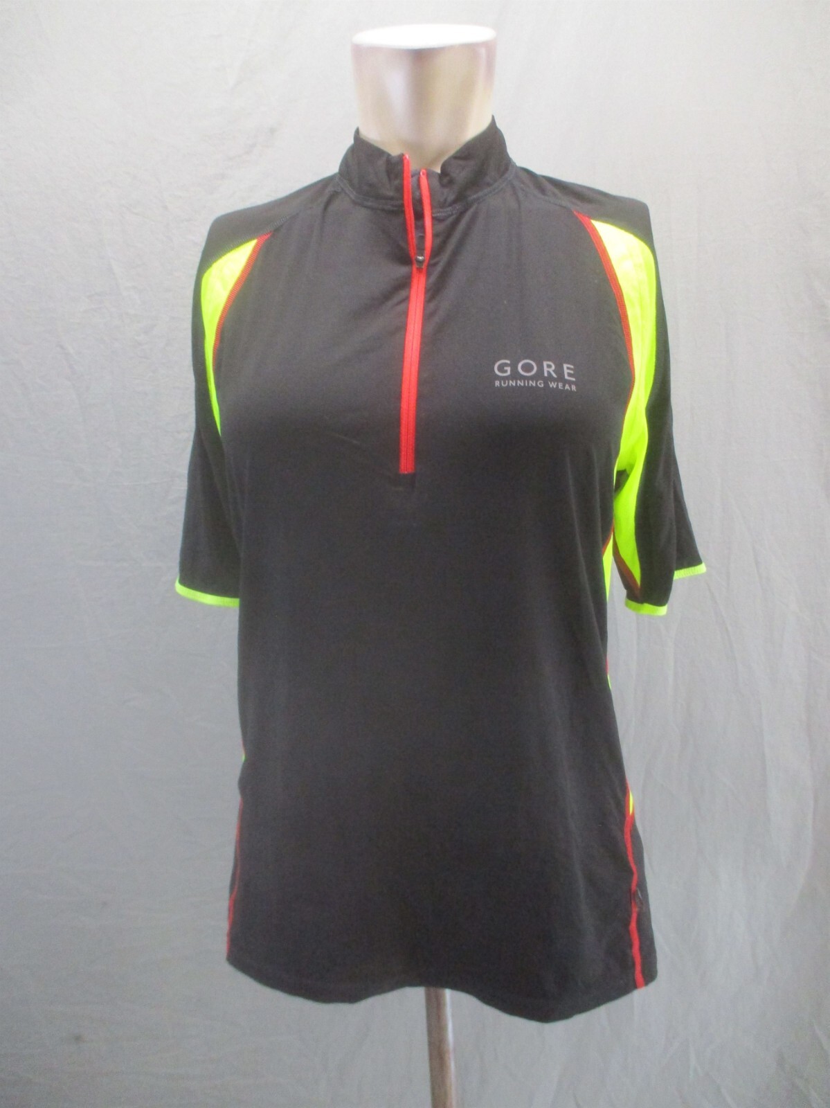 Gore Wear Size M Mens Short Sleeve 1/2 Zip High Neck Athletic Cycling Jersey 451