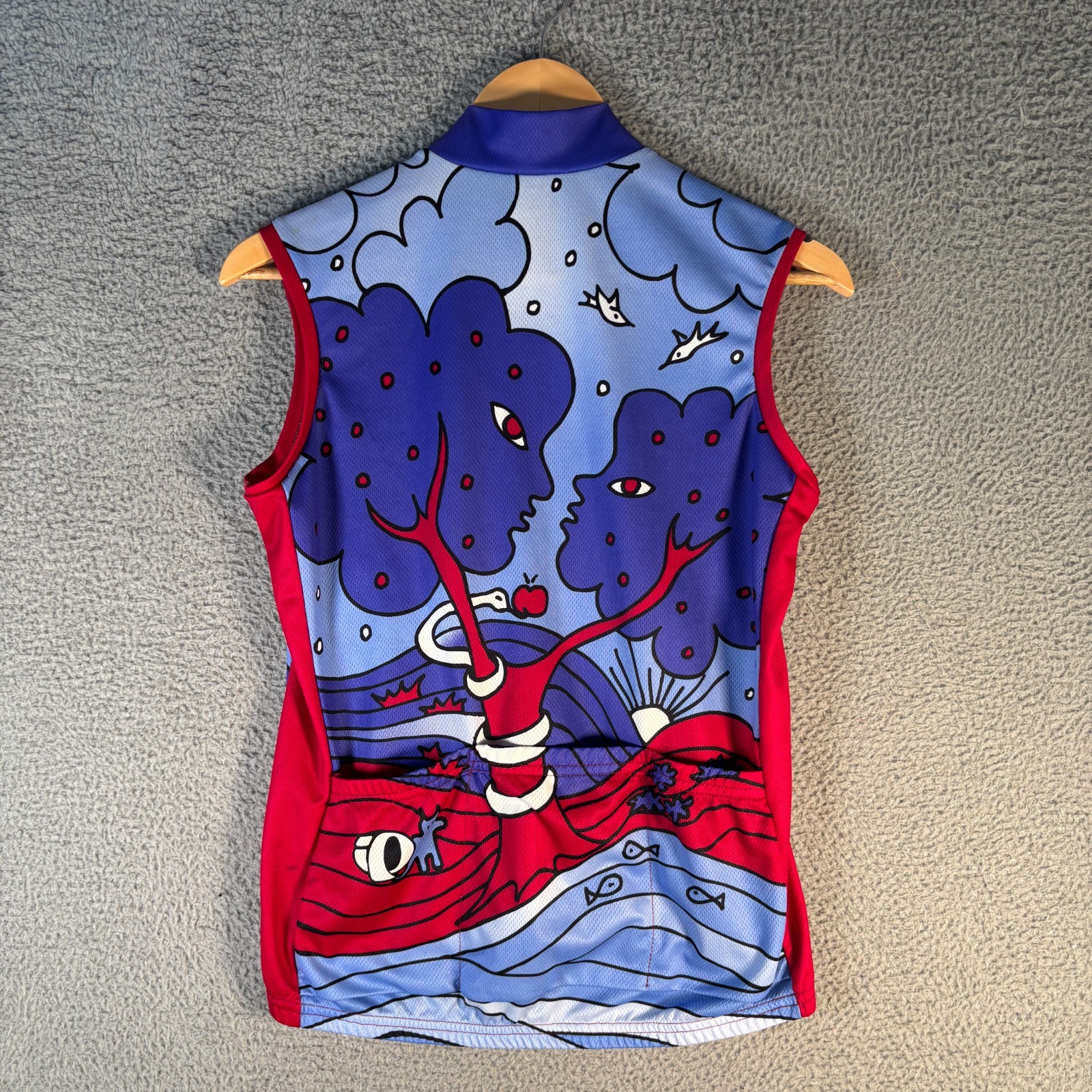Vintage Pearl Izumi Temptation Cycling Jersey Womens M Sleeveless Made USA