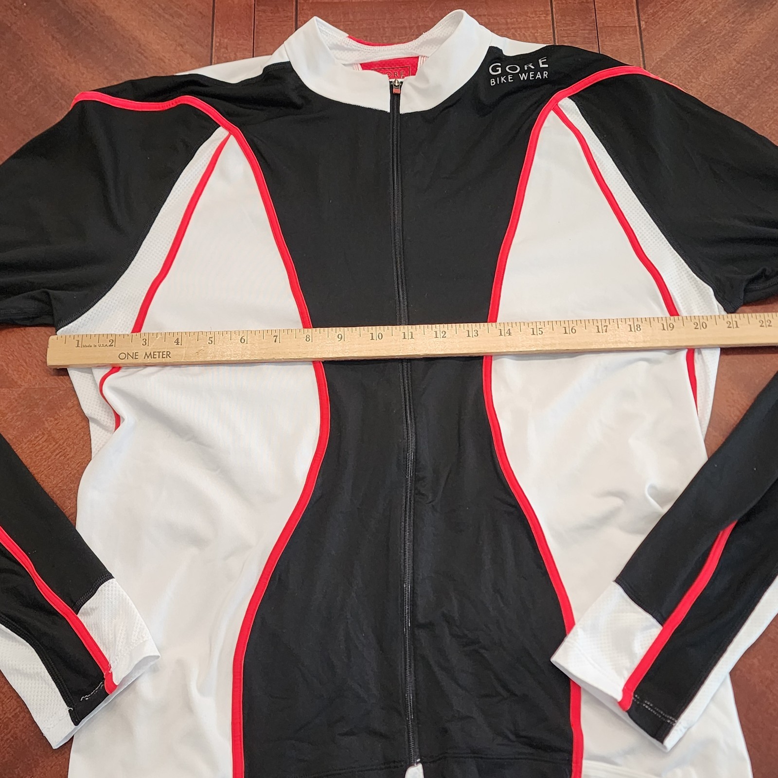 Gore Bike Wear Long Sleeve Cycling Biking Jersey Men’s Size XXL Red White Black