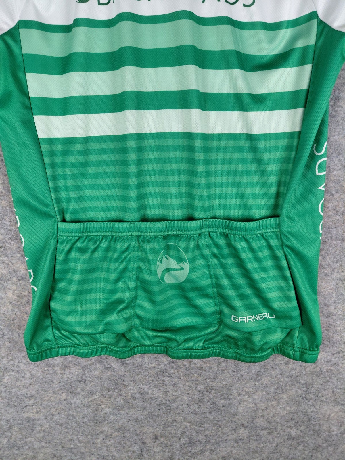 Louis Garneau Cycling Jersey Women’s Medium Green Backroads 100% Polyester – EUC