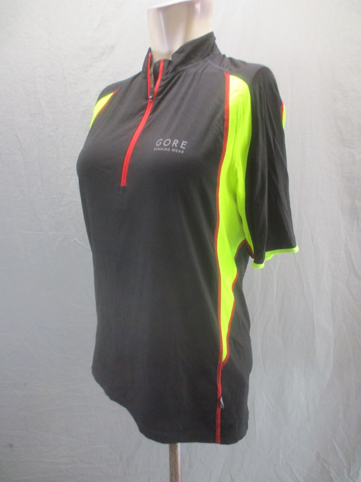 Gore Wear Size M Mens Short Sleeve 1/2 Zip High Neck Athletic Cycling Jersey 451