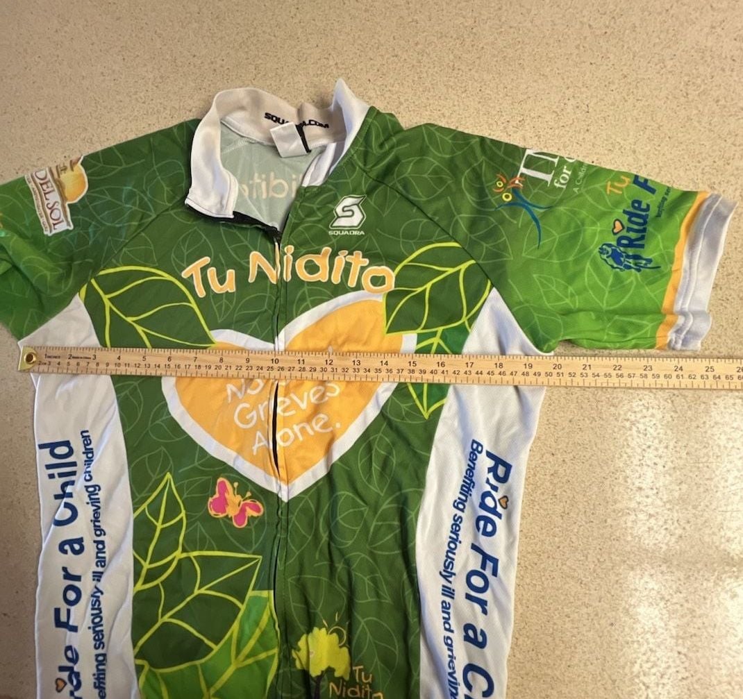 Squadra Tu Nidito Ride For A Child Cycling Jersey Green Full Zip