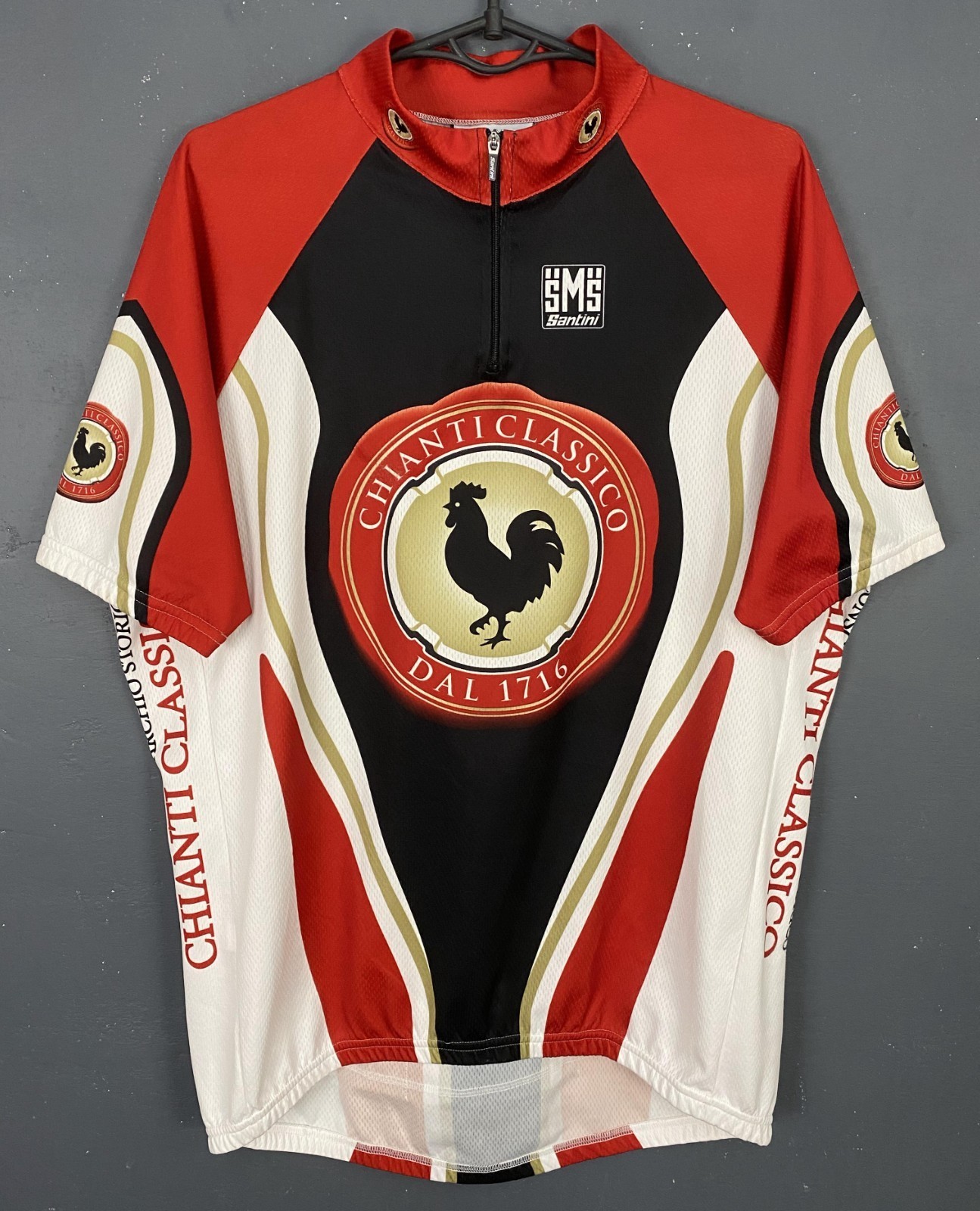 MEN’S SMS SANTINI ITALIA ITALY CYCLING CYCLES SHIRT JERSEY MAILLOT SIZE 3XL XXXL