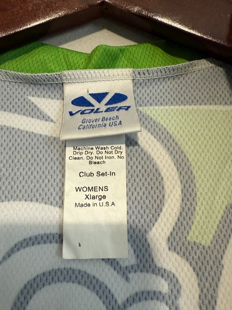 🚲 VOLER Women’s XL Short Sleeve Jersey 3/4 Zip Club Set-in 🇺🇸 Made in U.S.A.