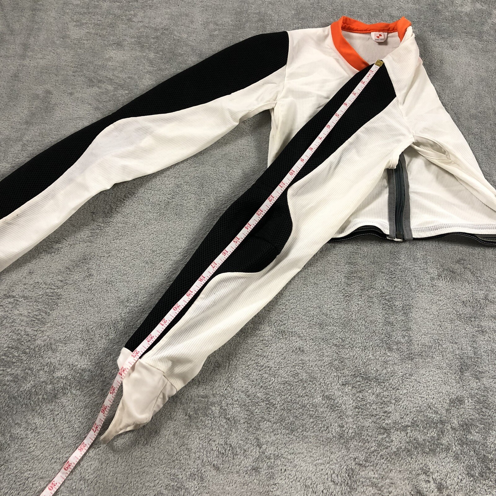 POC Polygiene Womens Jacket Medium Crop Padded Full Zip White Mesh Full Arm