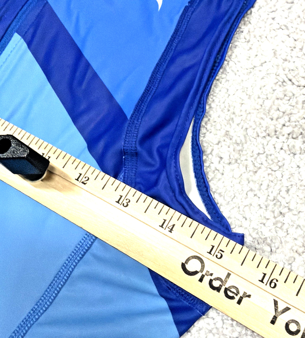 Smart Triathlon Training Men’s Sz Small Race Jersey Zip Top Back Pocket Blue