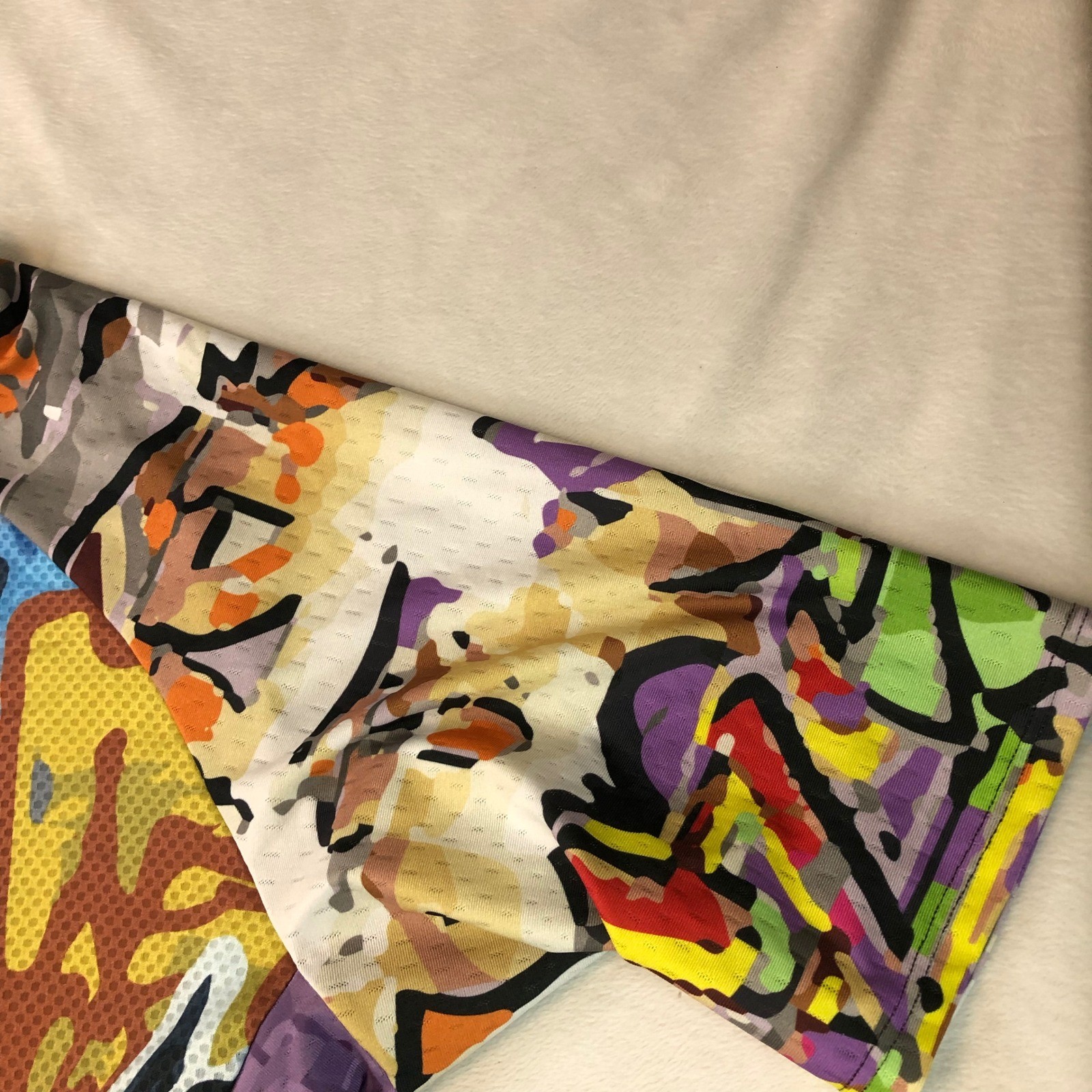 Cycling Jersey Mens 3XL Full Zip Pocket Colorful Graffiti Skull Frog Rad As Hell