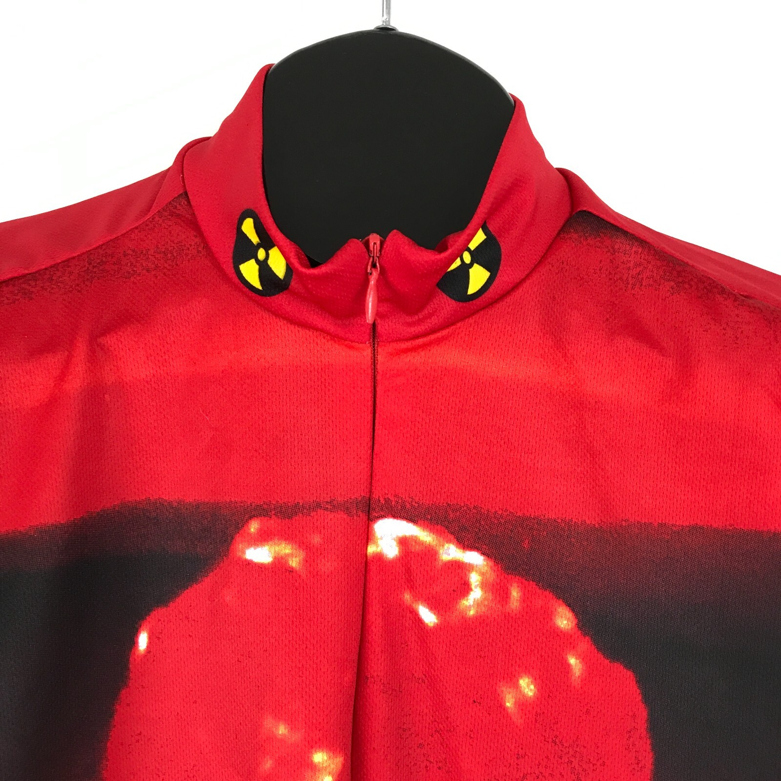 World Jerseys Nuke’em Size XL Short Sleeve Cycling 3/4 Zip Pockets Polyester
