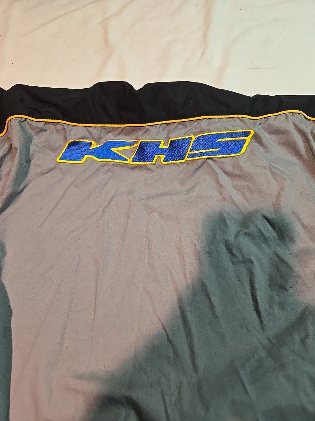 KHE Free Agent Bike Mechanics Button Up Shirt Jersey Grey Large
