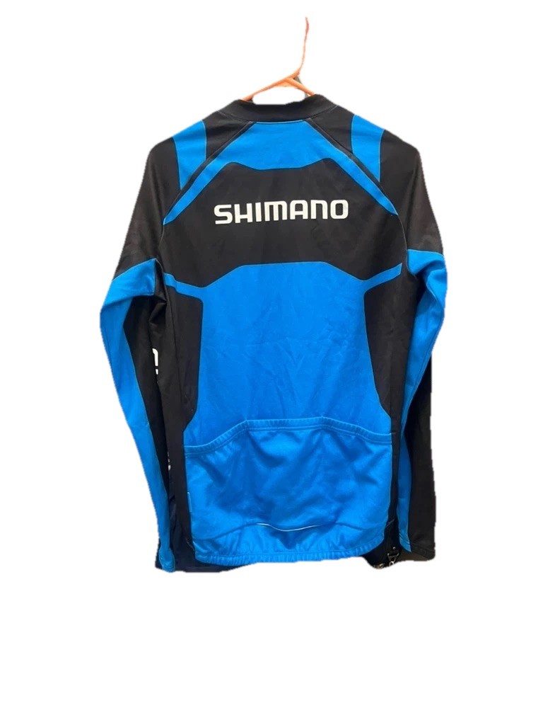 shimano long sleeve cycling jersey mens medium