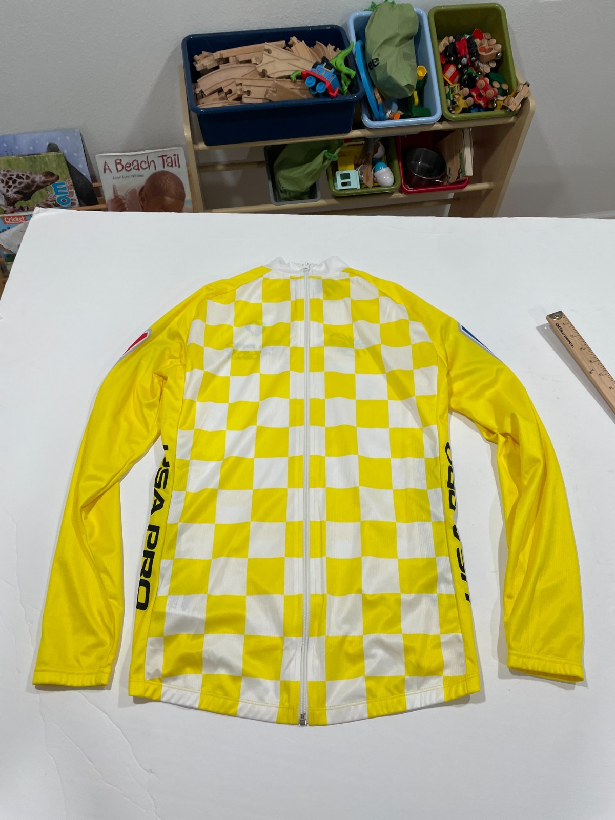 rare podium jersey USA Pro Cycling Challenge 2012 Yellow Back Zip Men’s Medium