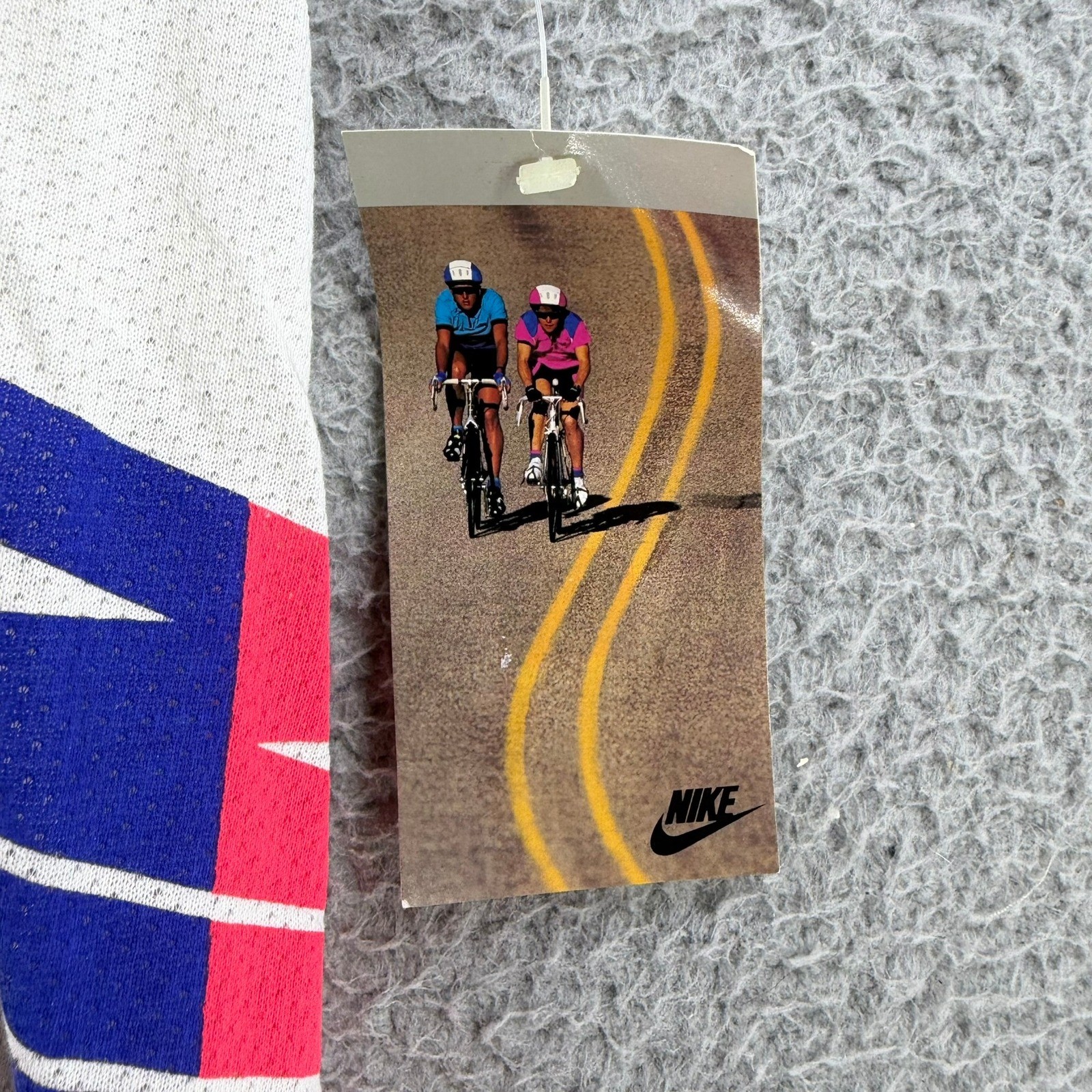 Vintage Nike Cycling Jersey Mens XL Red White Blue Colorblock 1HQ845 NWT 90s
