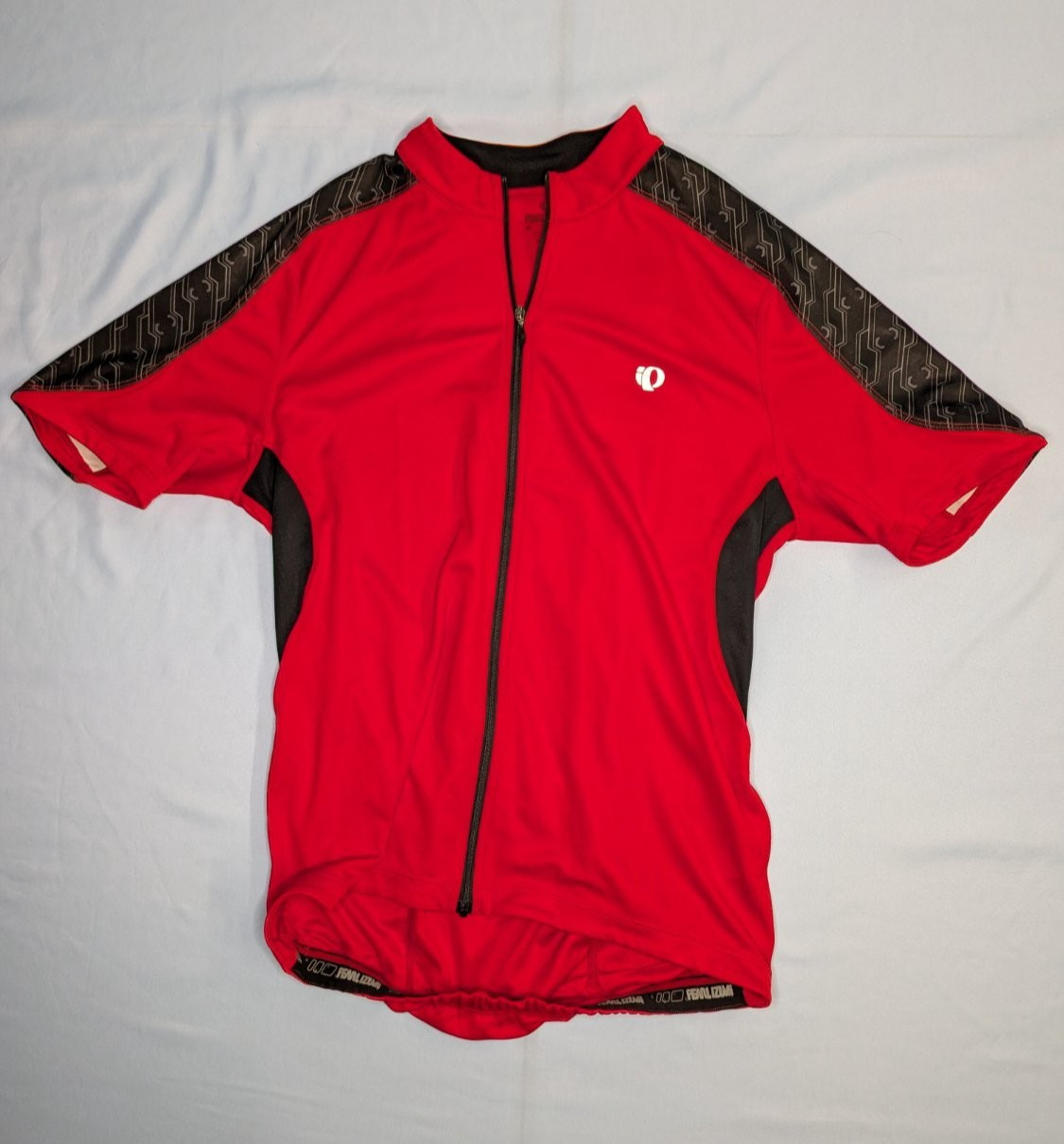 Pearl Izumi Cycling Jersey Select Mens M Red Geometric Short Sleeve