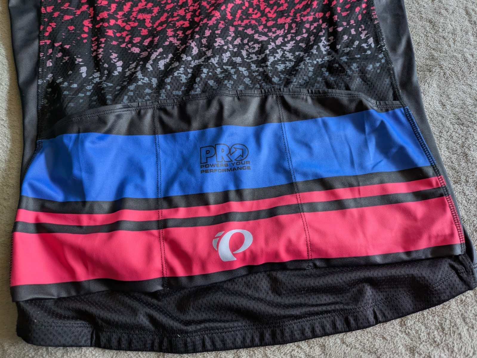 PEARL IZUMI Custom Elite Cycling Jersey Mens XL Race Cut Blue Black Shimano