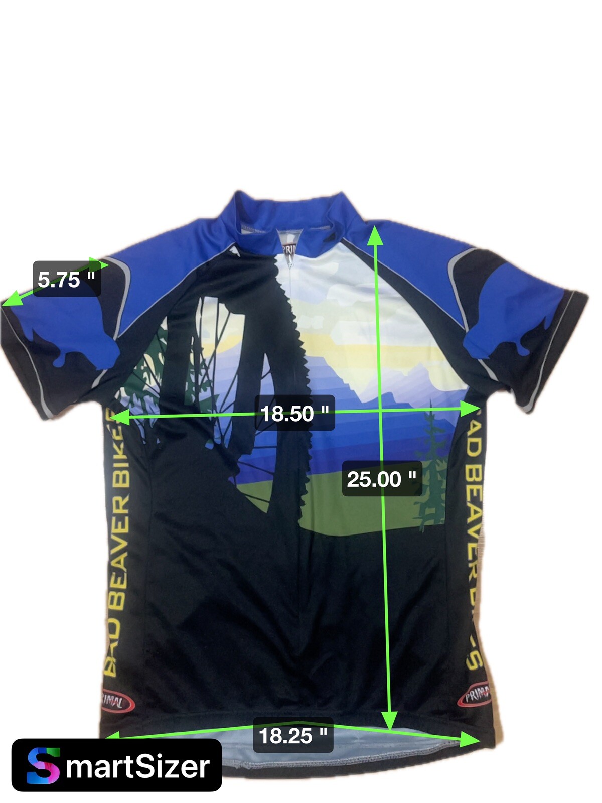 Primal Jersey Womens XL Short Sleeve Zip Leisure Biking Casual Cycling