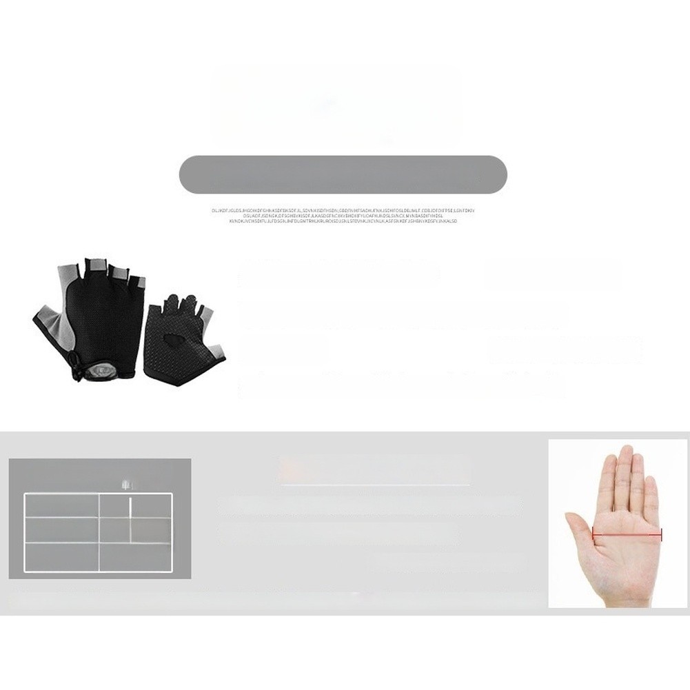 Youth Half Finger Sports Gloves for Cycling Skating with Adjustable Wrist Strap