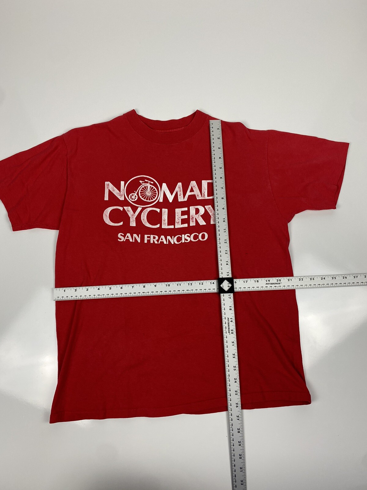 Vtg Nomad Cyclery San Francisco California Shirt Single Stitch Bicycle Shop L