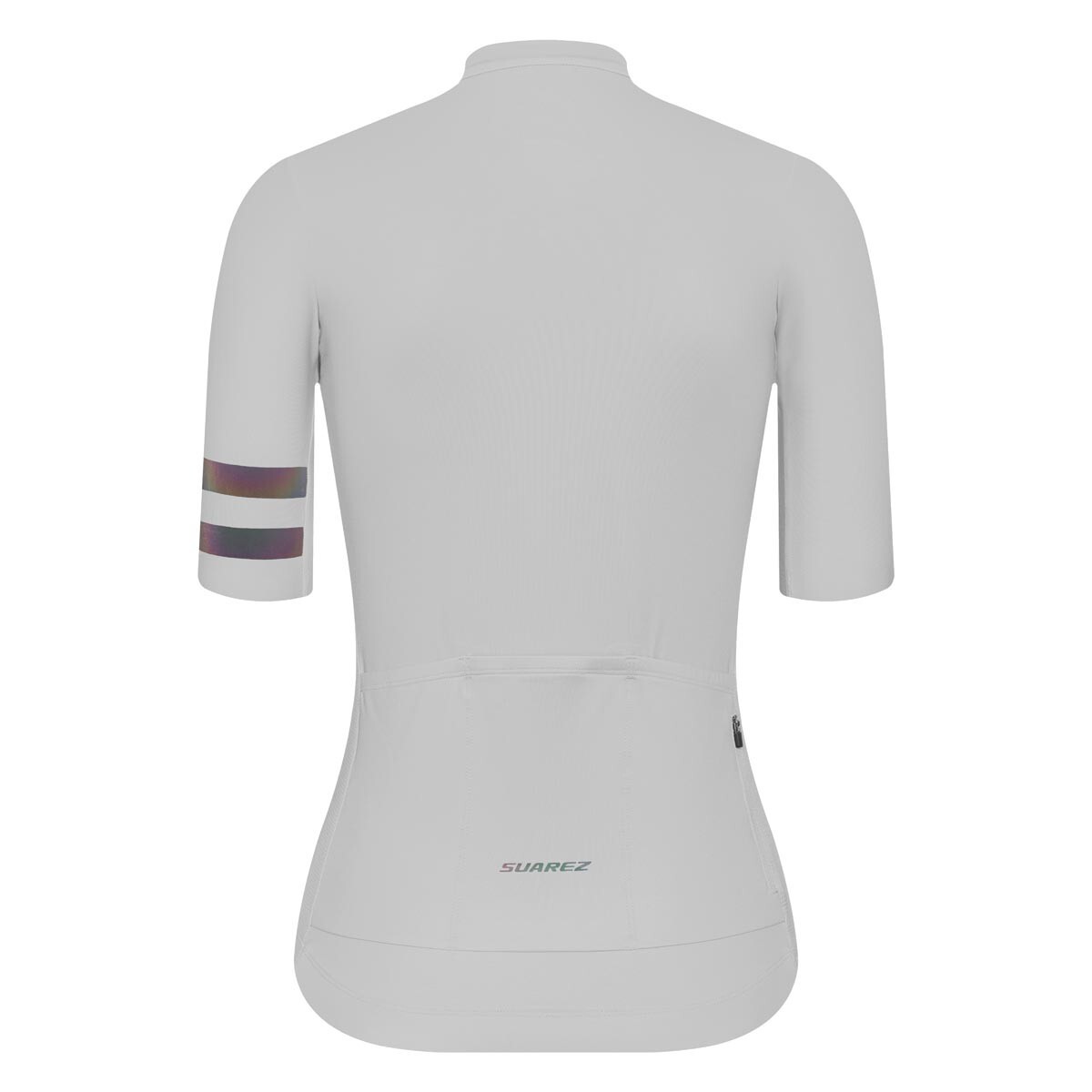 Solid Womens Avant Short Sleeve Cycling Jersey White by Suarez