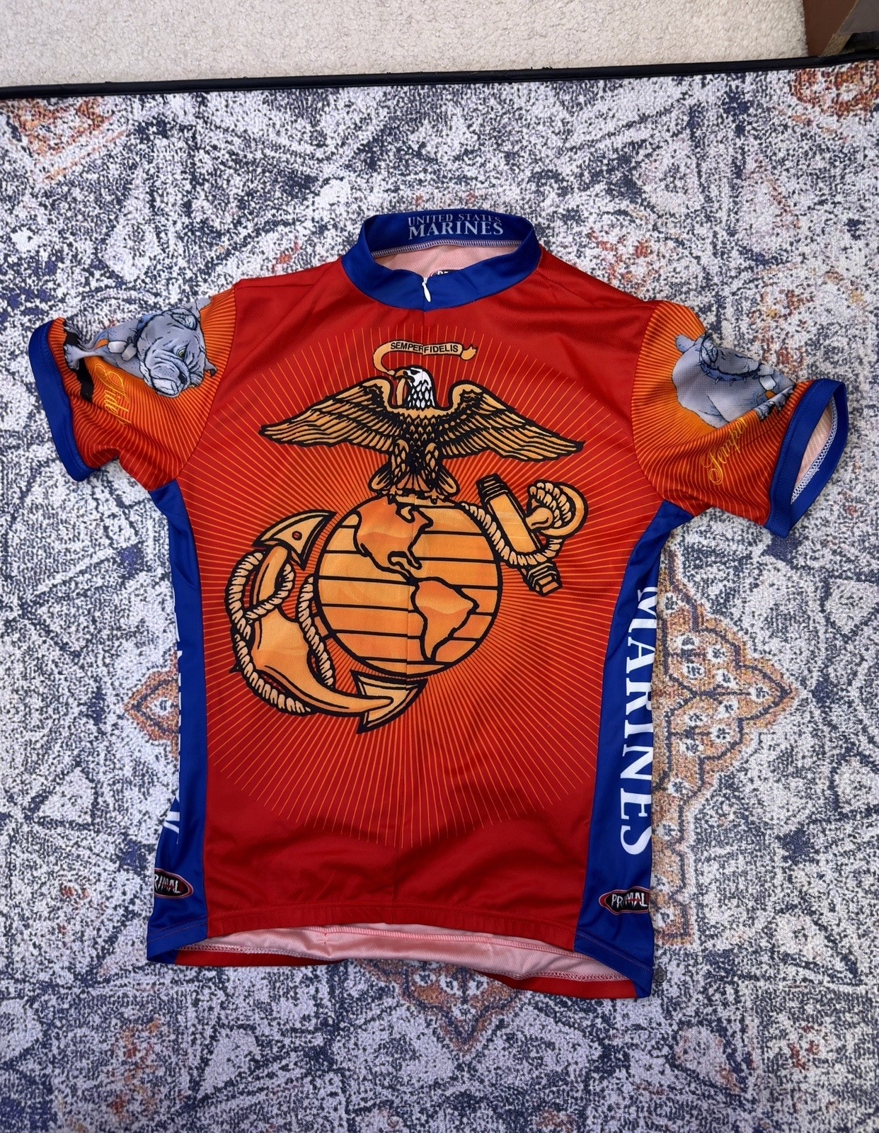 Louis Garneau Orange Windstopper Cycling Vest Mesh Back Full Zip Men’s L