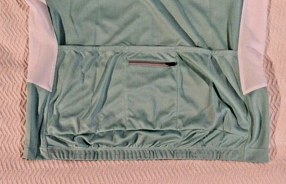 Muteki Mens Cycling Shirt Size Full Zip Breathable Vent Teal New M, L, XL