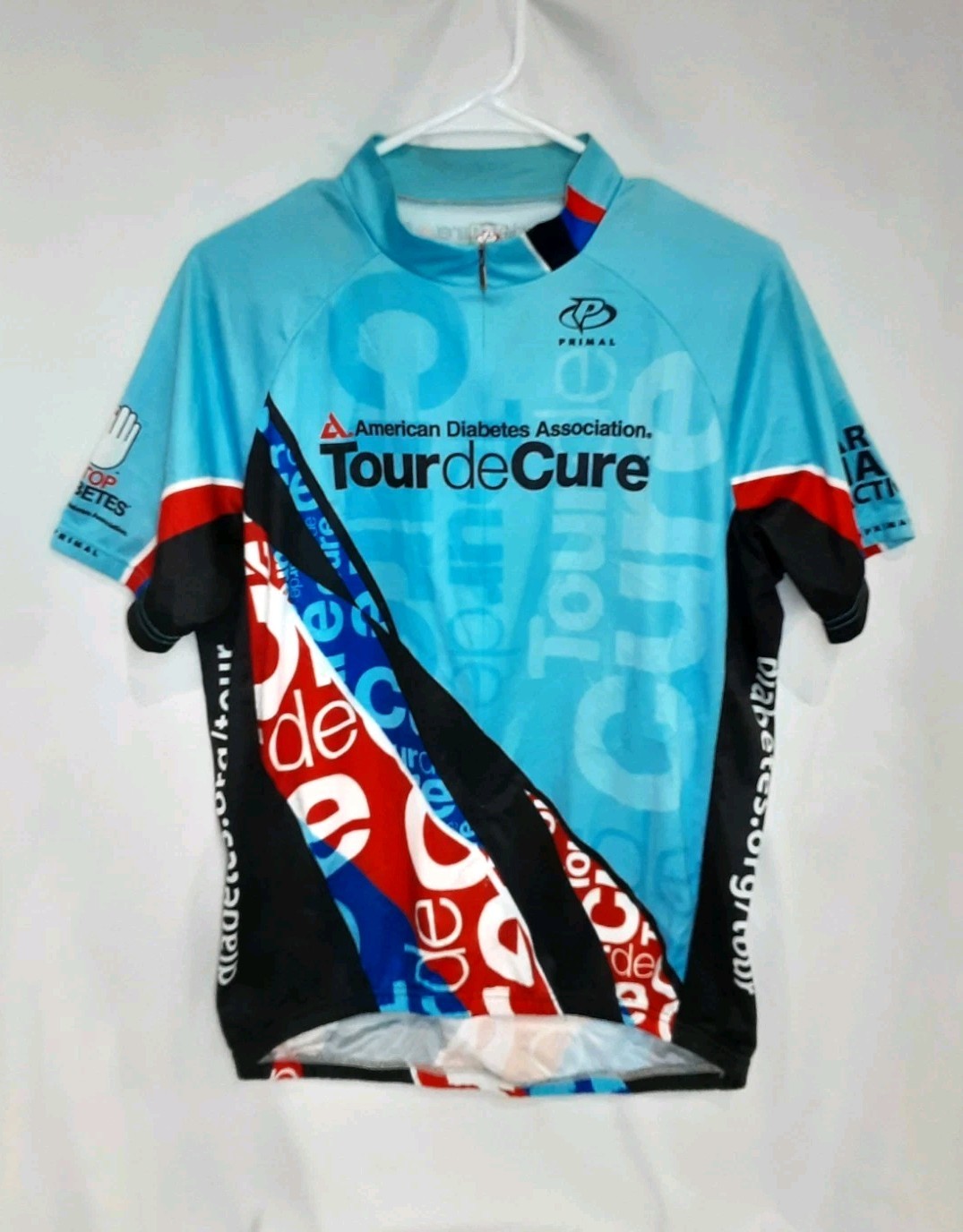 American Diabete Assoc. Tour De Cure Cycling Jersey Men’s Size Large -R4