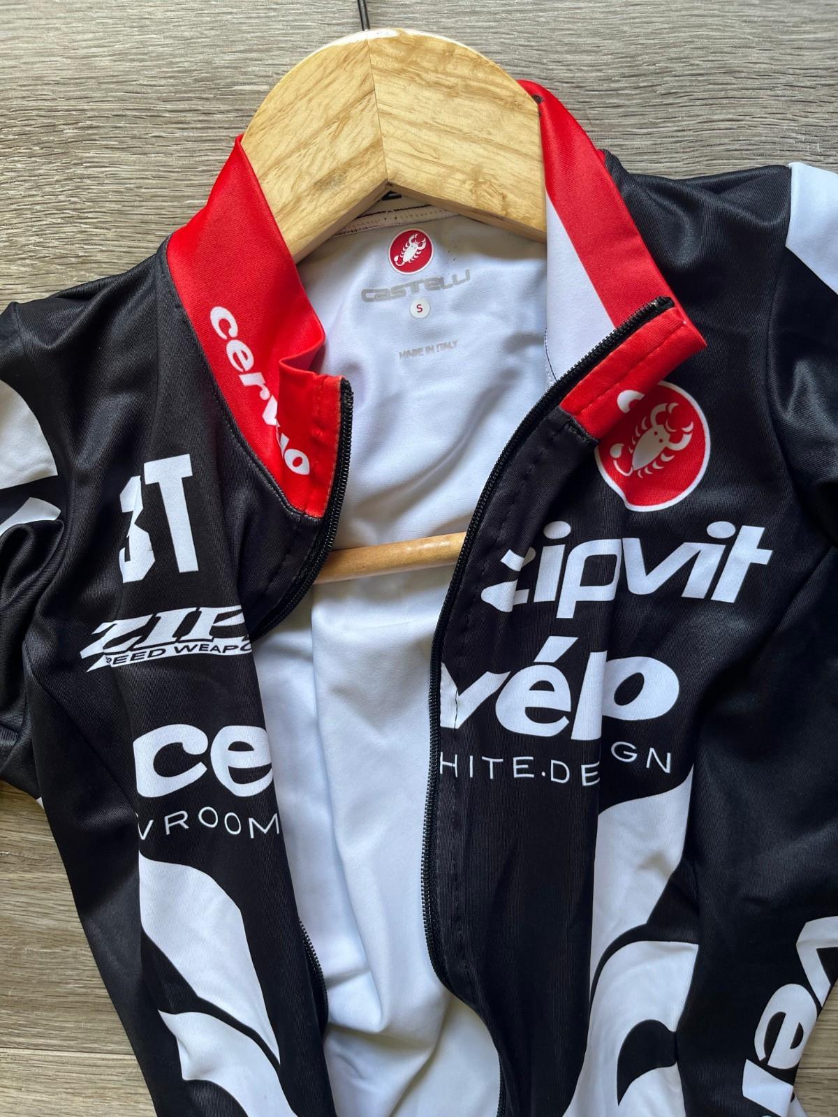 Cervélo TestTeam Cycling Skinsuit Speedsuit Cycle Suit Professional Castelli S