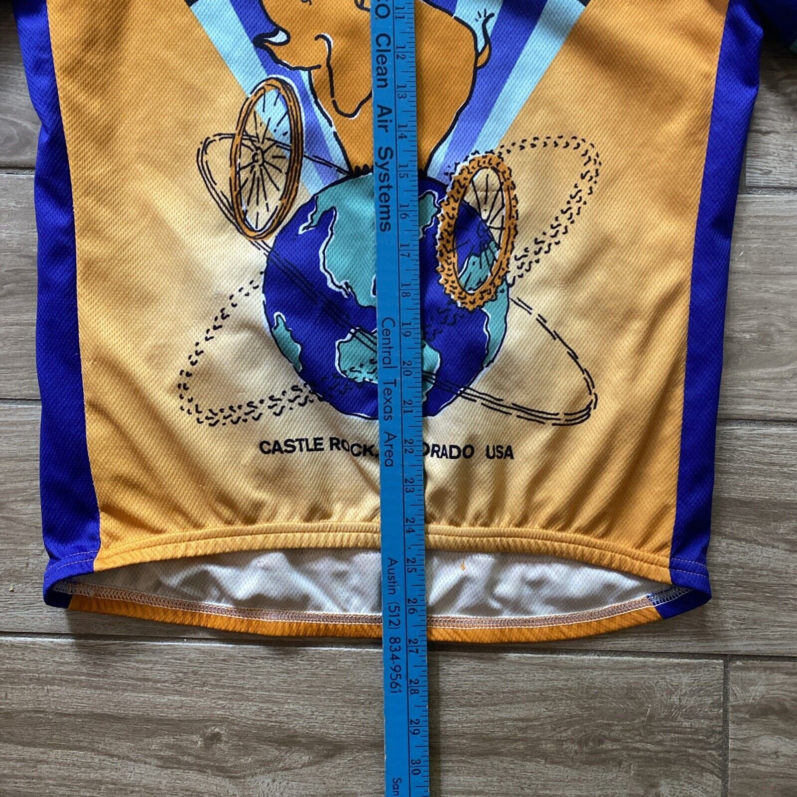 Vintage 90’s Pearl Izumi Elephant Rock Castle Rock CO cycling jersey, Large USA