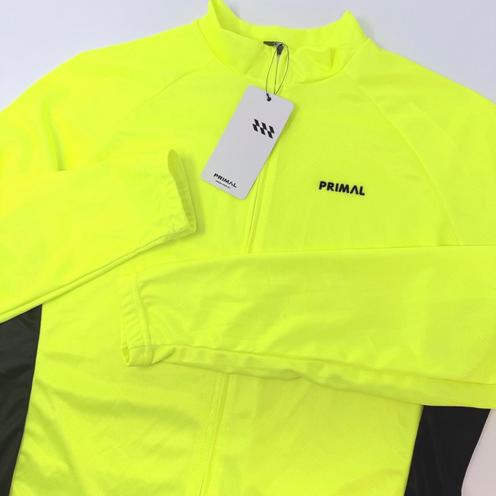 Primal Wear Women Large Highlighter Long Sleeve Cycling Jersey Sport Cut NEW