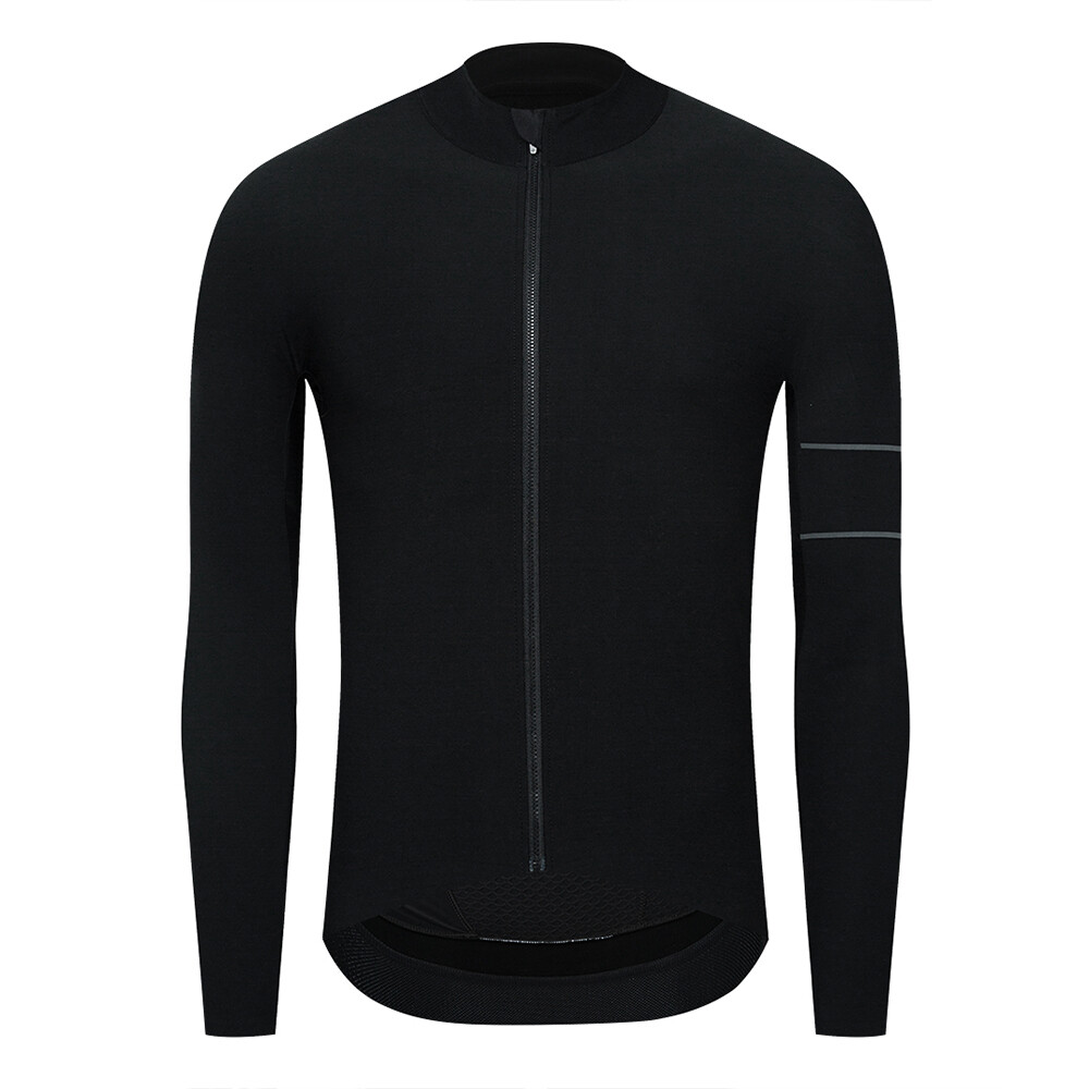 YKYWBIKE Mens Cycling Jersey long Sleeve Thermal Bicycle Bike MTB Shirt Maillots