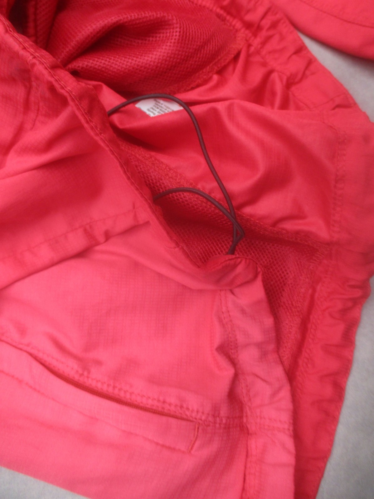 Pearl Izumi Size S Womens Red Cycling Drawcord Hem Windproof Full Zip Jacket 106