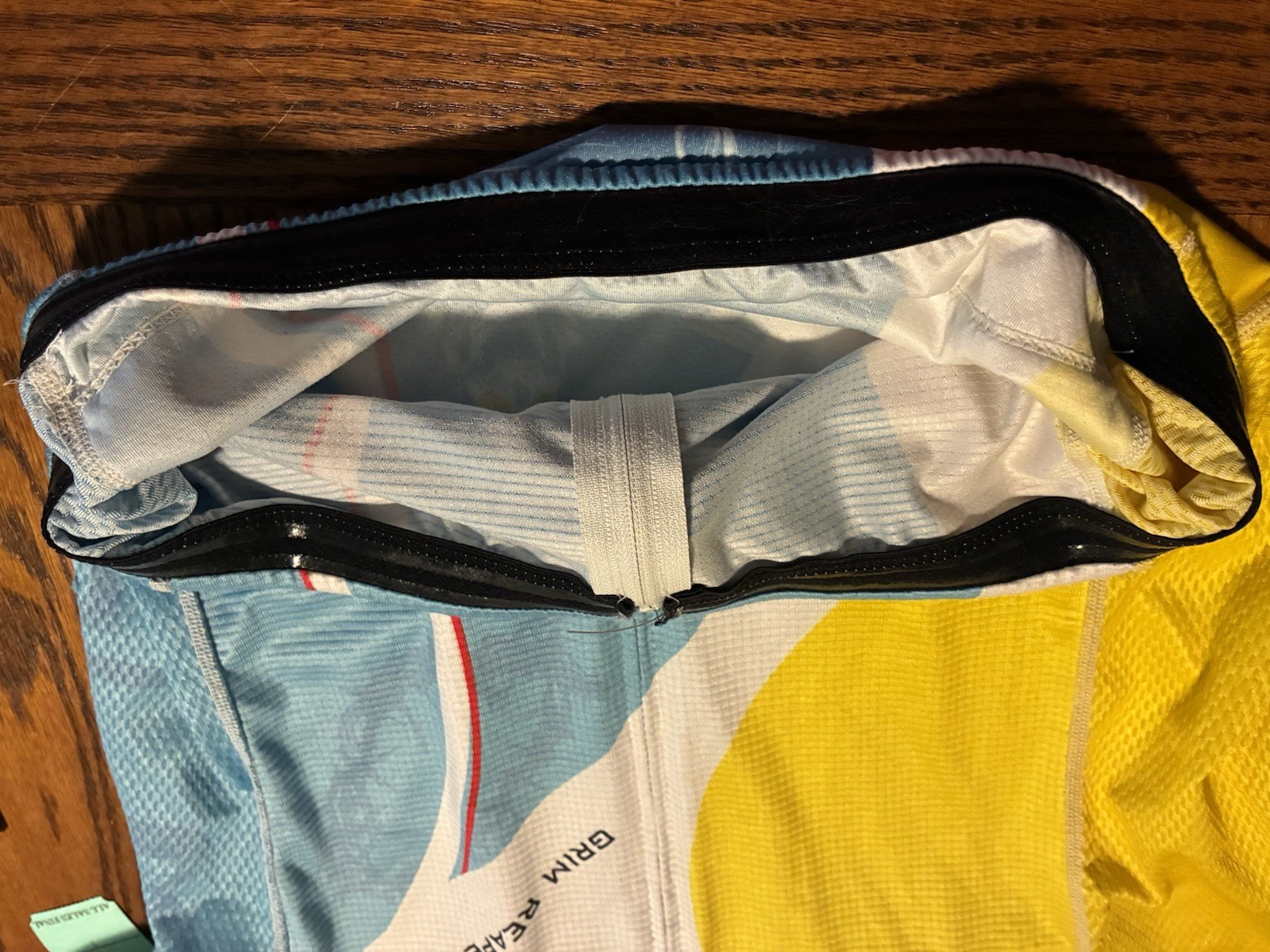Veloce Cycling Jersey XS Full Zip Multicolor Grim Reaper & Oakley Emblems