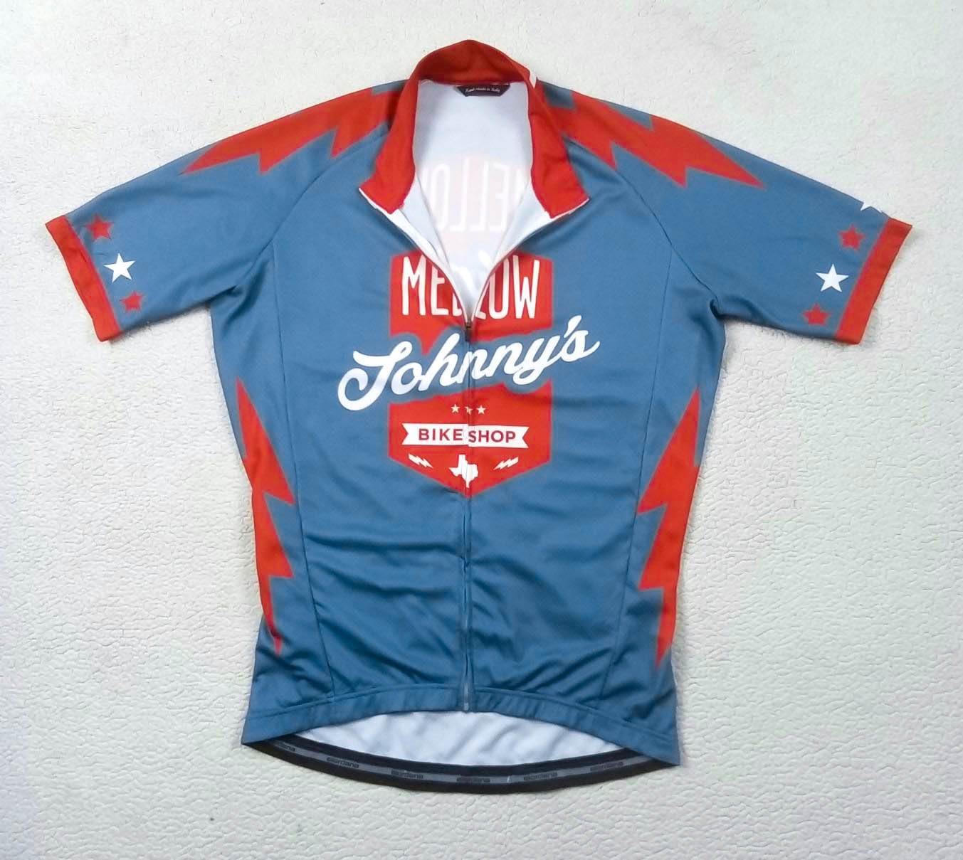 RARE Giordana Mellow Johnny’s Bike Shop Cycling Jersey Lance Armstrong fits M/L