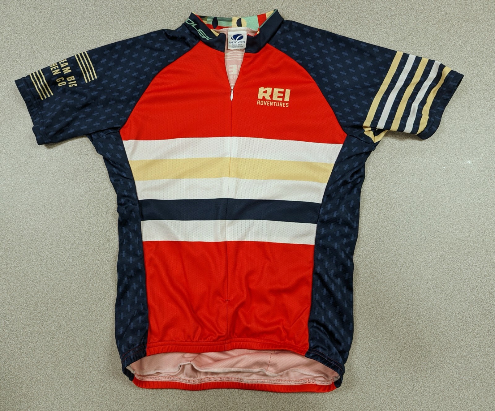 Voler REI Adventures Multi Color Cycling Jersey 3/4 Zip Bike Shirt M