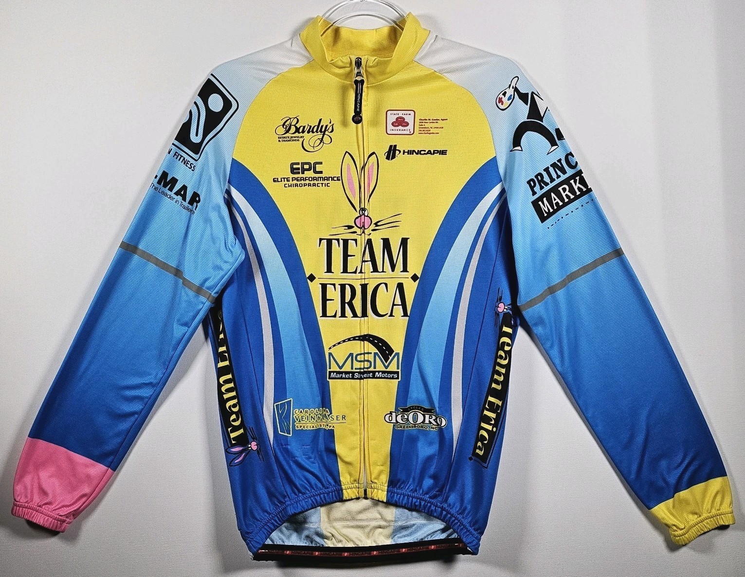 Hincapie Sportwear Medium Mens Cycling Long Sleeve Jersey Winter Team ‘Erica’