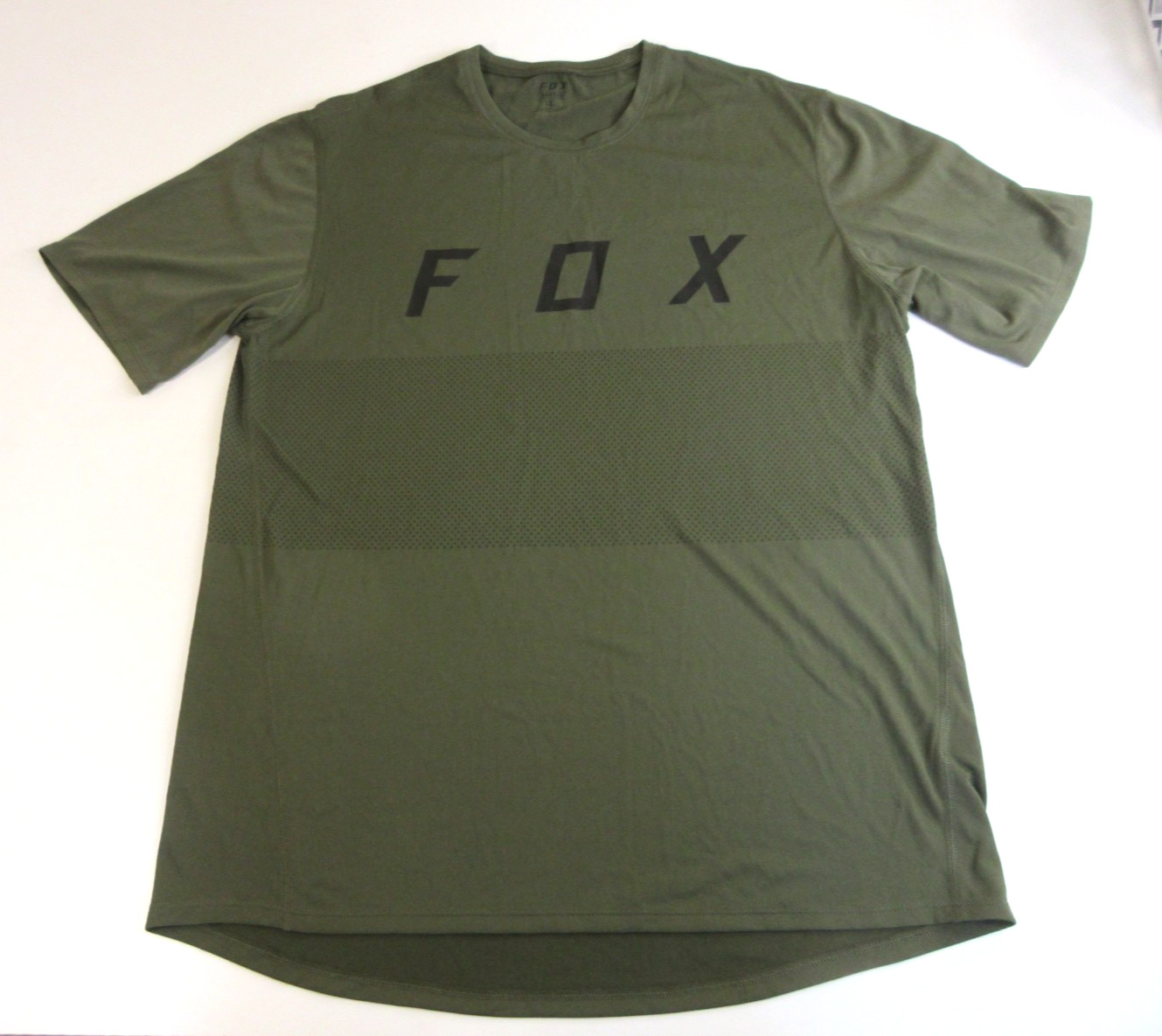 Fox Ranger Men’s Large Mountain Bike Jersey Army Green Short Sleeve