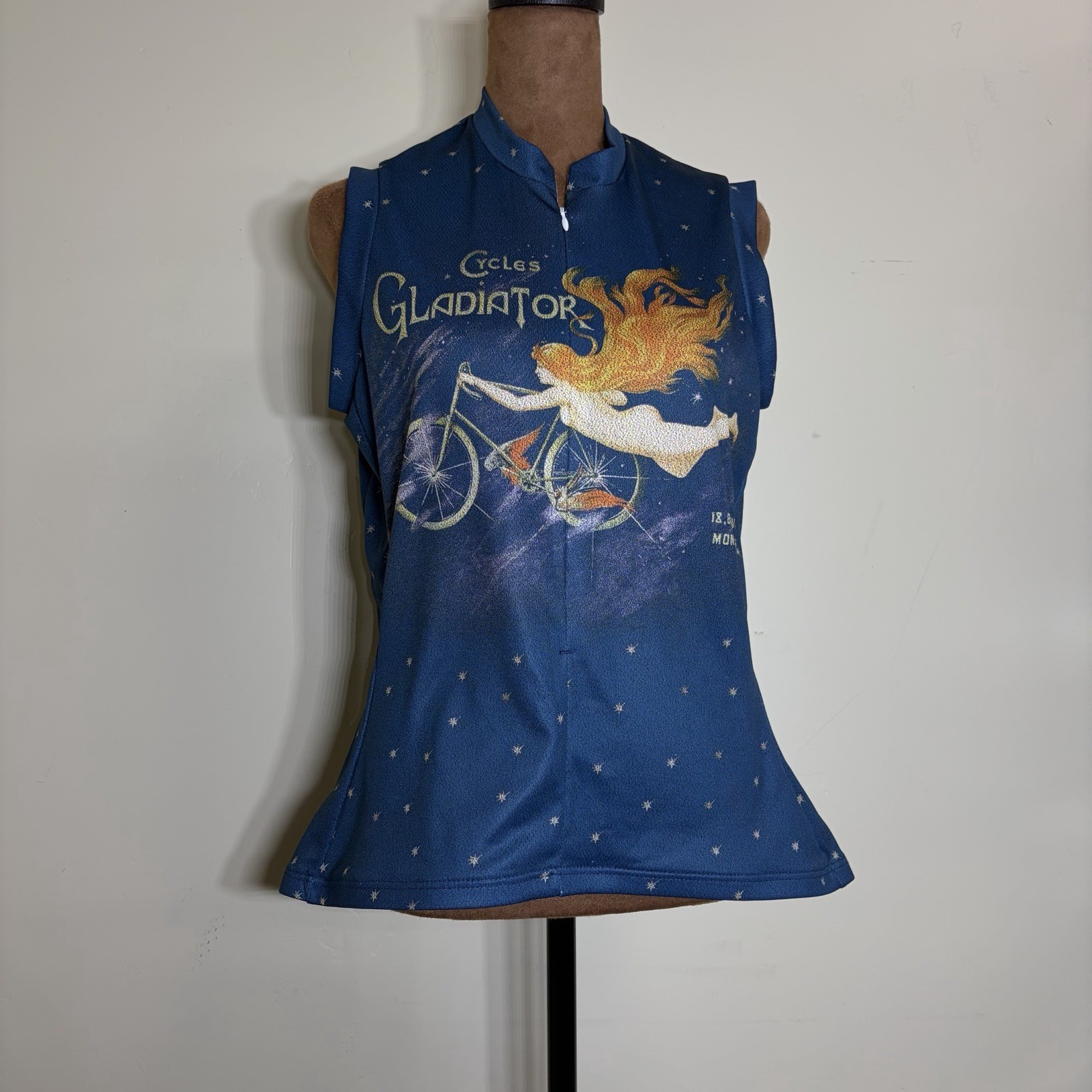 REI Women’s Gladiator Biking Jersey Blue, Large, Excellent Condition!