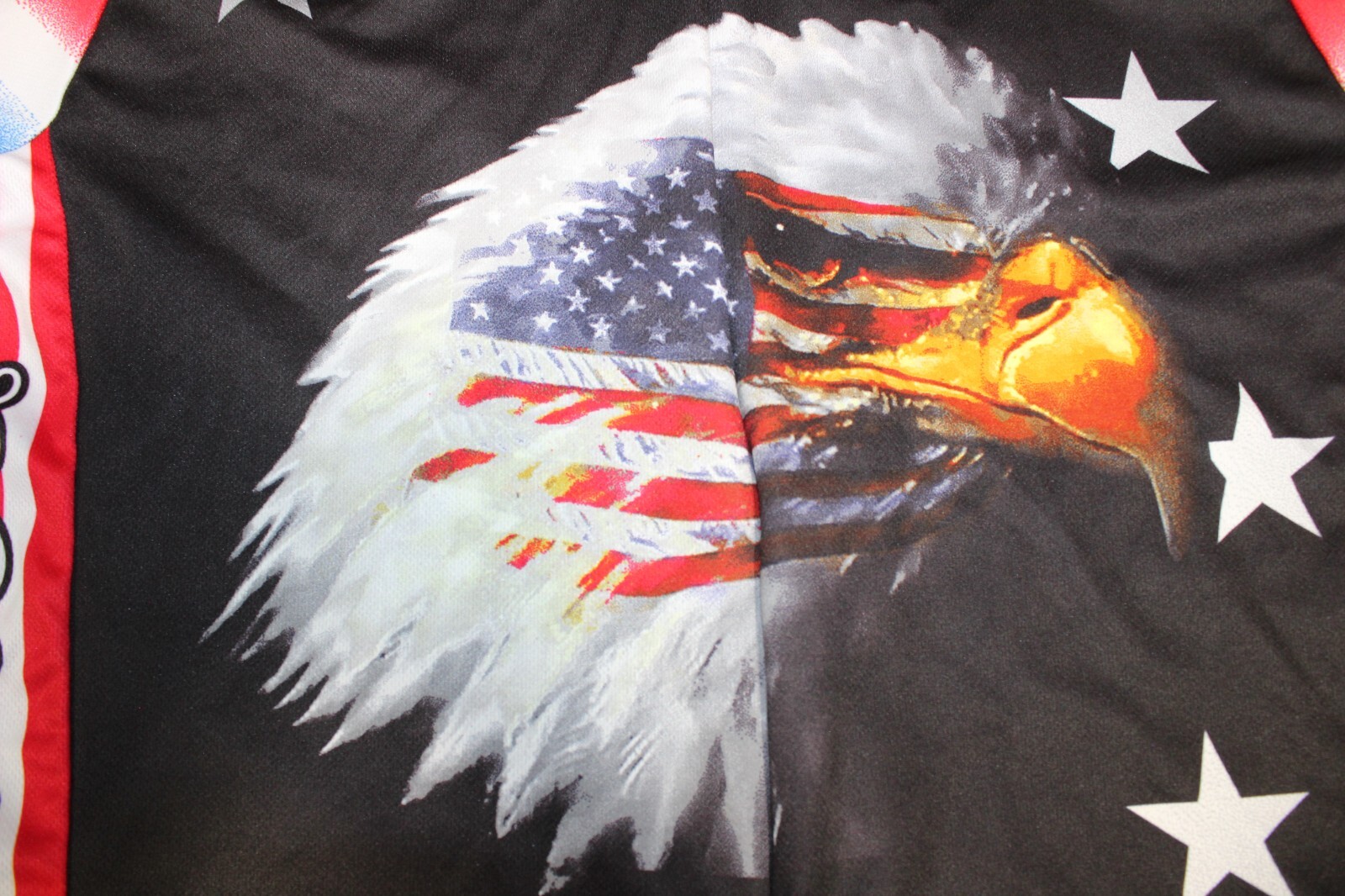 Mens World Jerseys American Flag Eagle USA Patriotic Road Bike Cycling Jersey XL