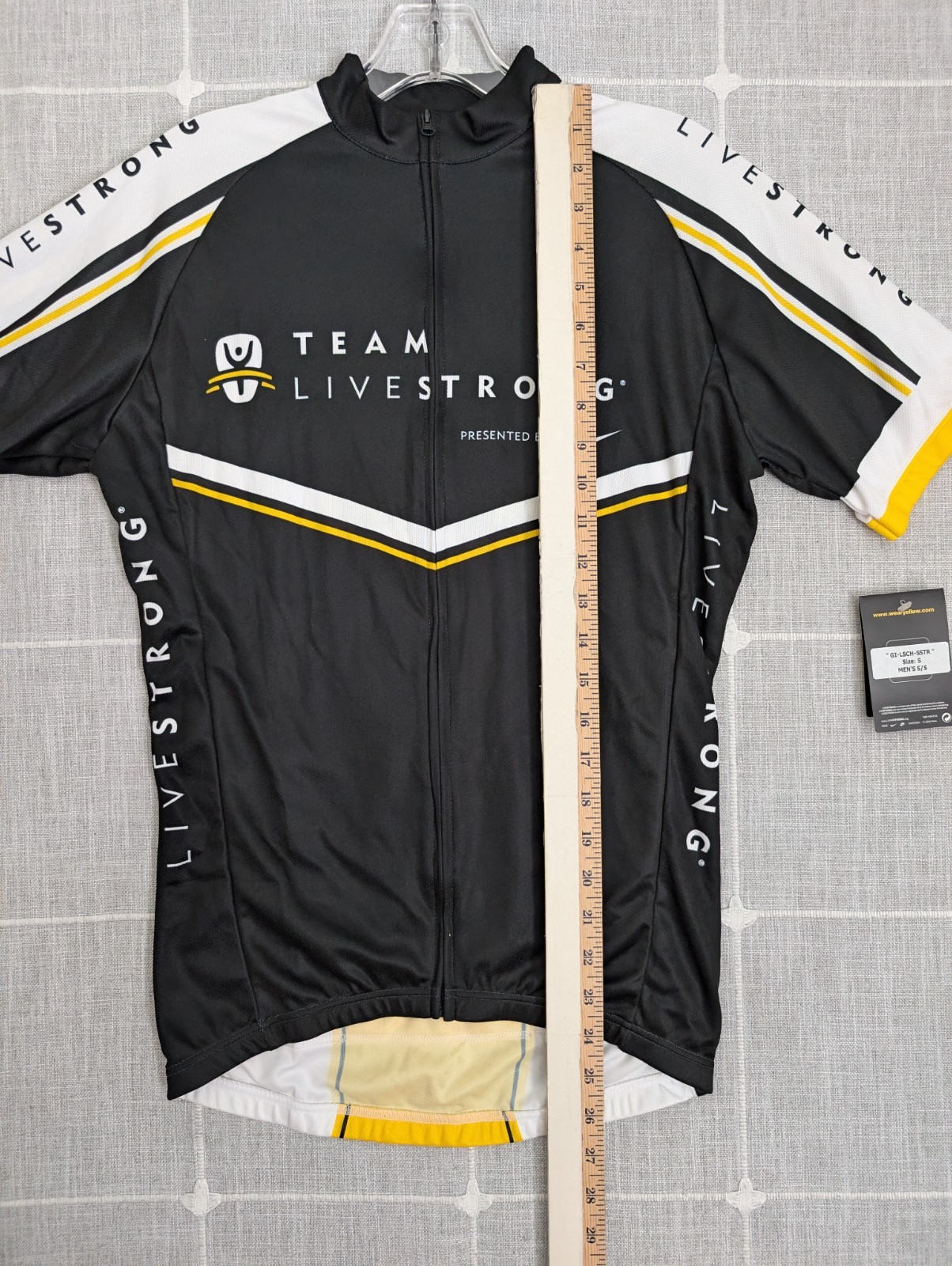 Nike Team Livestrong Cycling Jersey Mens Small Armstrong Davis Philly Austin NWT
