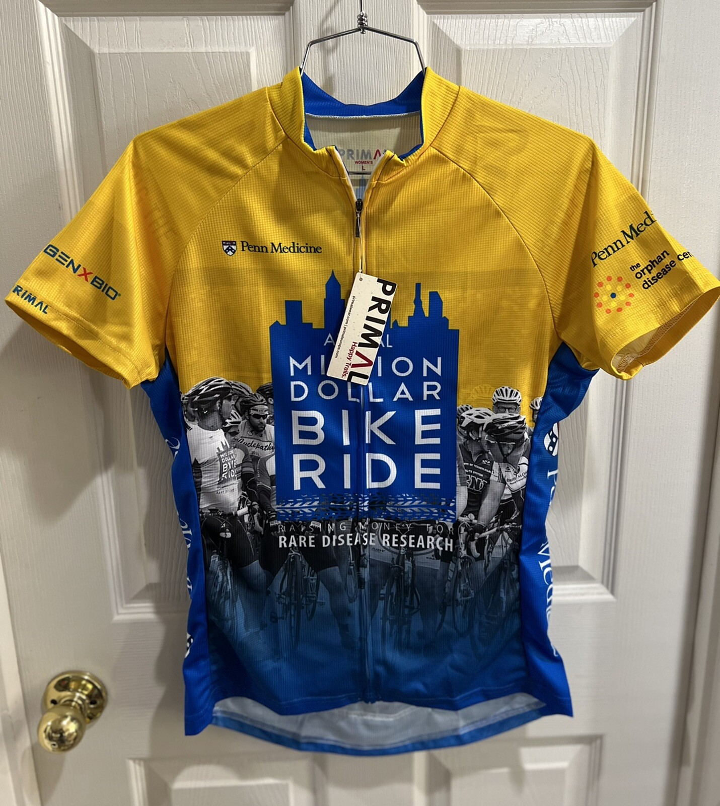 NWT PRIMAL Happy Trails Women’s Cycling Jersey Large Million Dollar Bike Ride