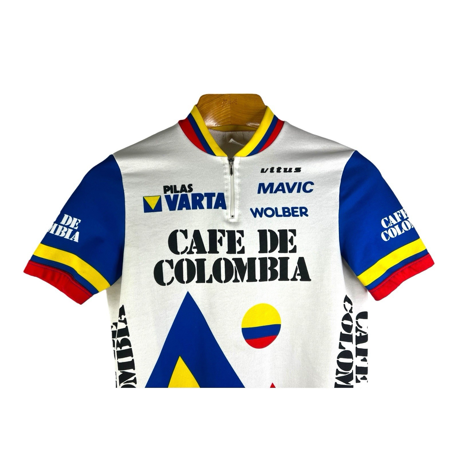 VTG Café de Colombia Cycling Jersey 100% Polyester Made In Italy