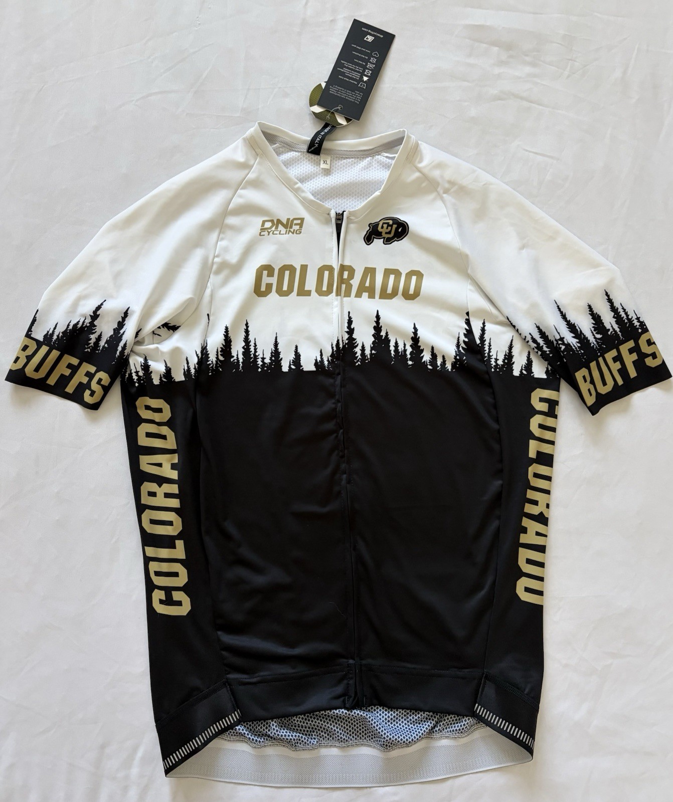 Colorado Buffaloes CU Buffs DNA Cycling Jersey Men’s XL New With Tags Italy