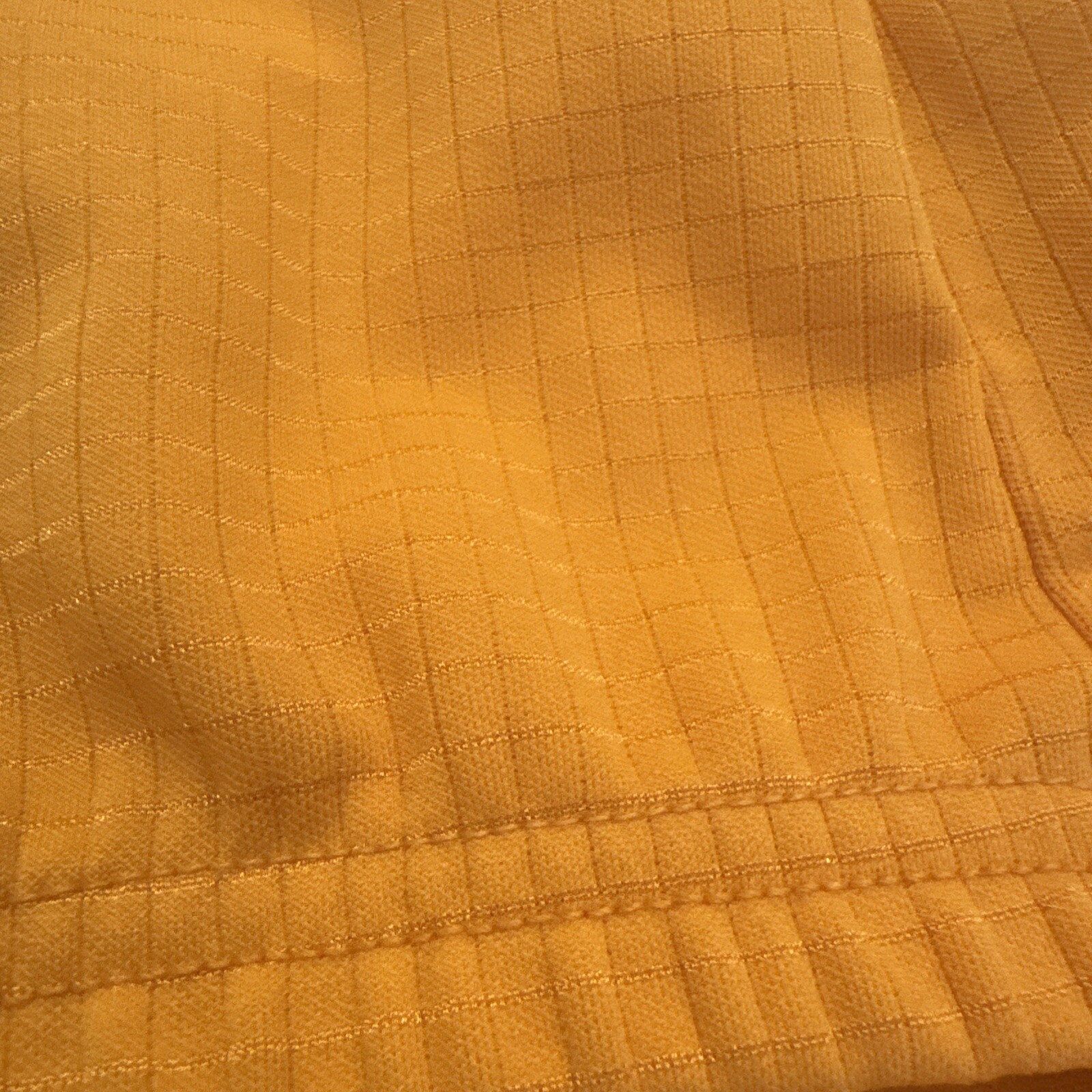 REI Cyclist Jersey Mens L Thanksgiving Orange Gold 1/2 Zip Pockets Elastic Waist