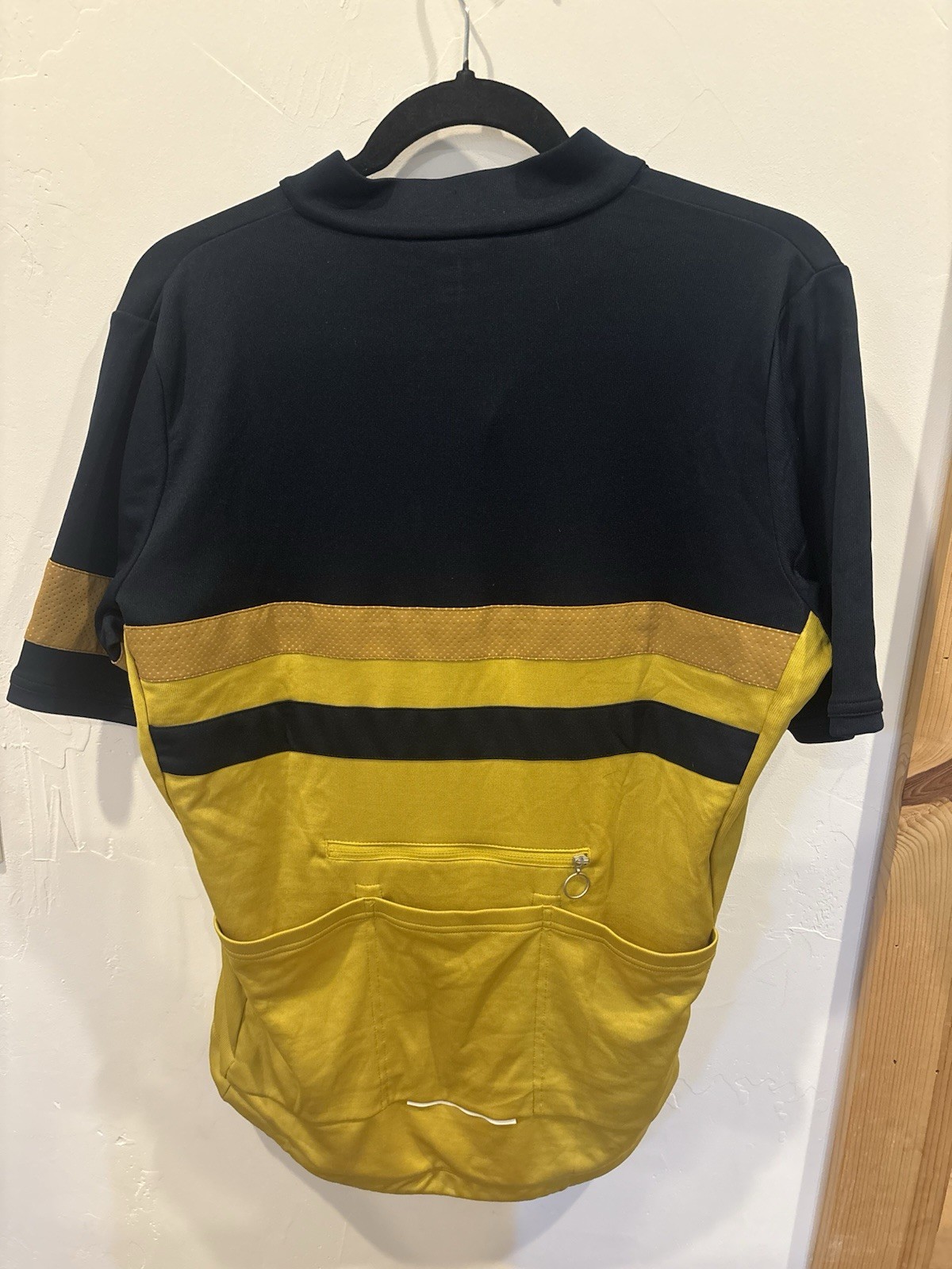 Rapha Brevet Jersey II Men’s Large Yellow Navy Full Zip Cycling Jersey