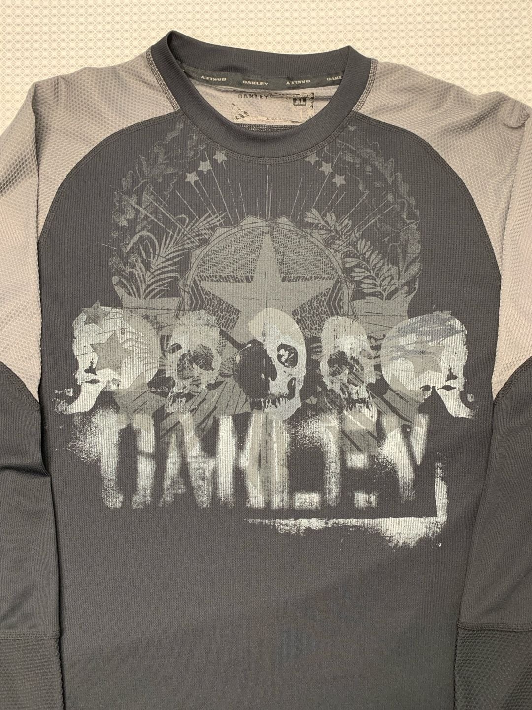 Oakley Factory Pilot Long Sleeve MTB Jersey Skull Graphic