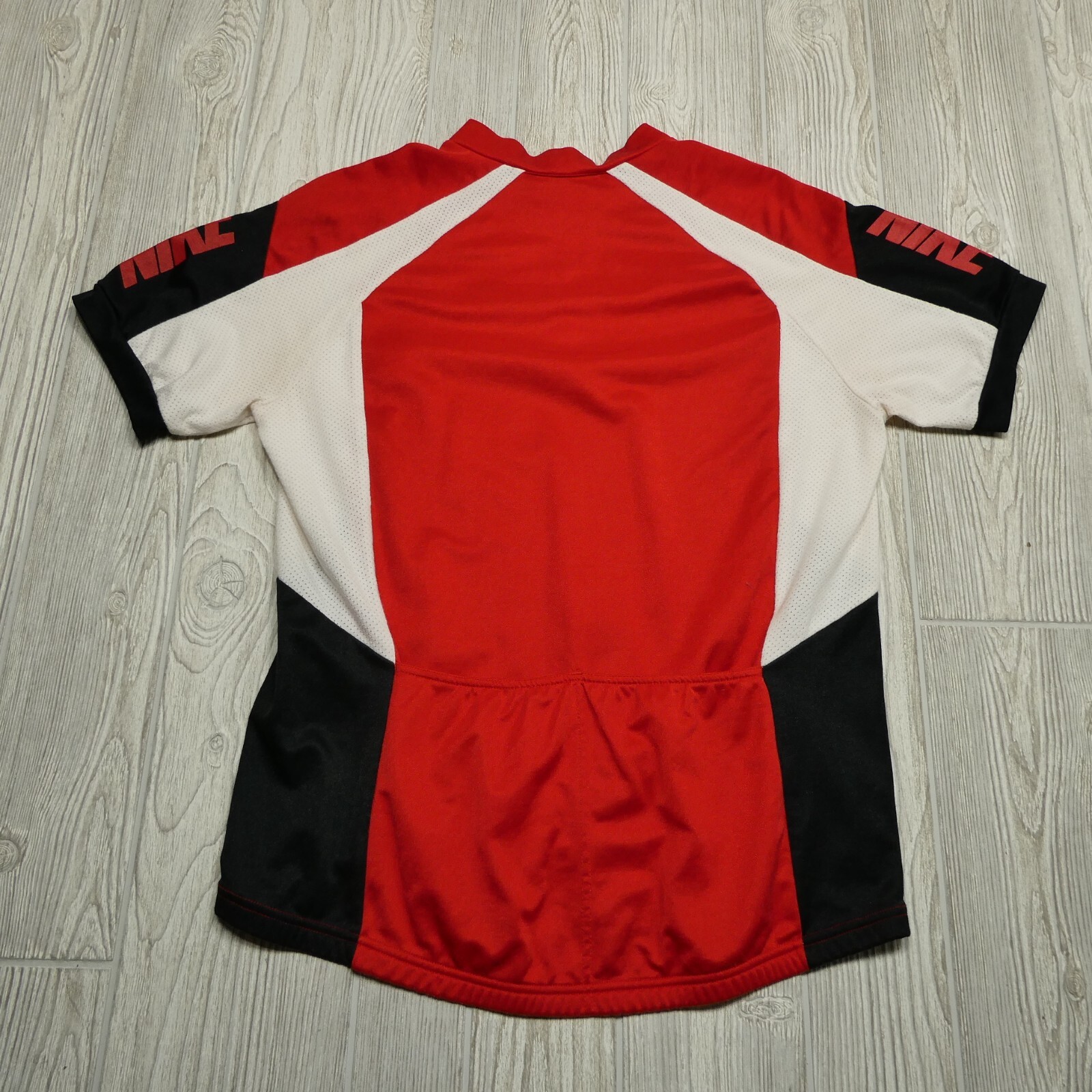 VINTAGE Nike Cycling Jersey Size Medium Red Short Sleeve Made in USA