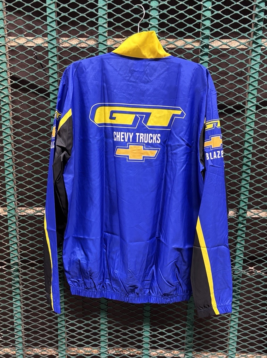 GT Chevy Trucks Cycling Jersey Mens XXL Blue Shimano Rock Shox Racing