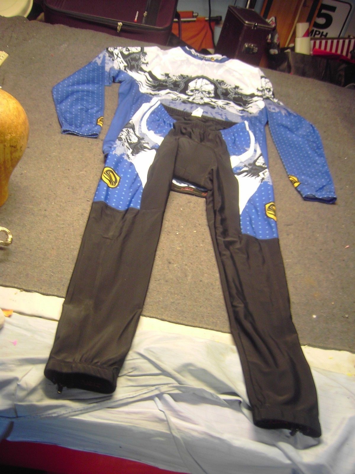 FJQXZ Race F008 Bicycle Cycling Men’s Pants and Long Sleeve Jersey Size 2XL