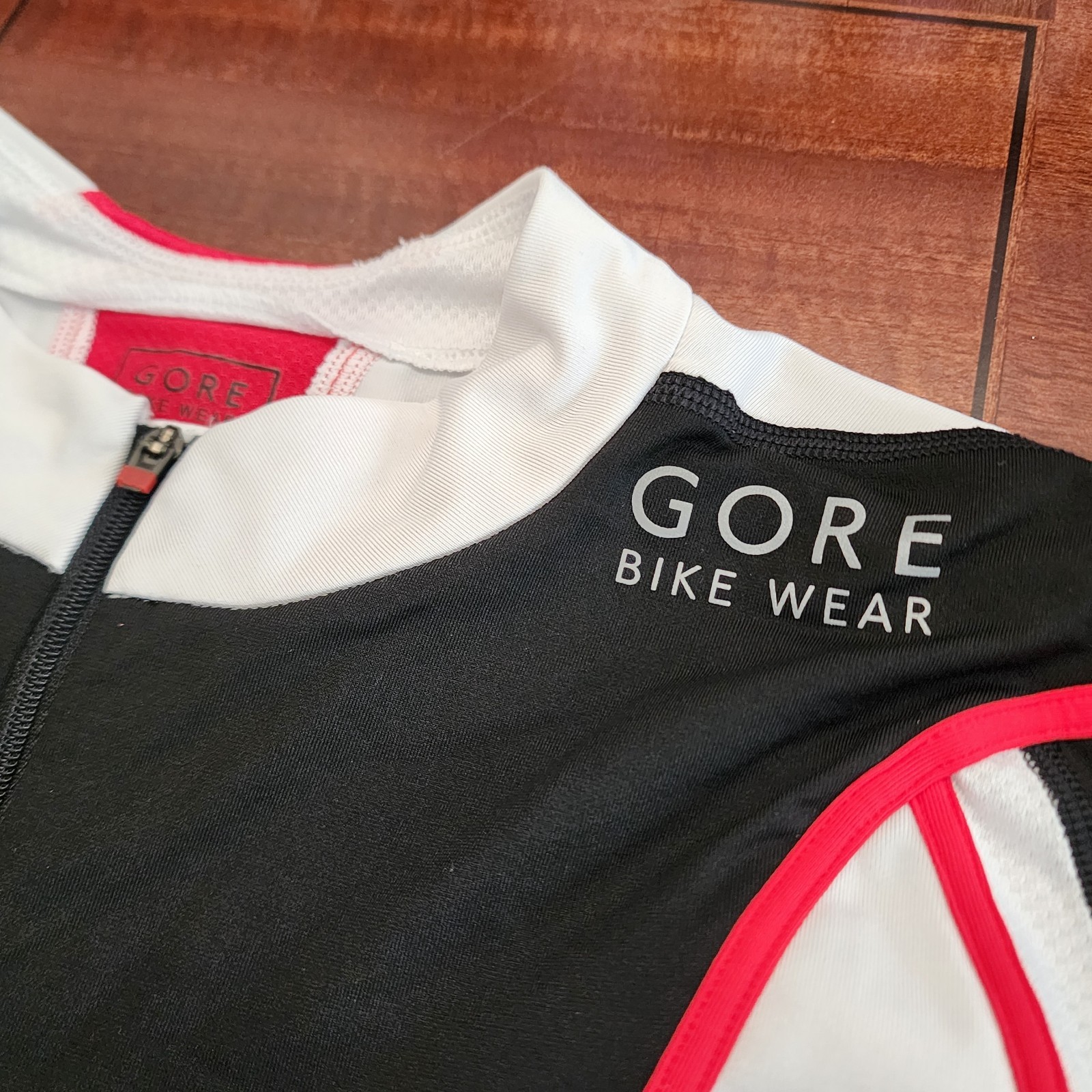 Gore Bike Wear Long Sleeve Cycling Biking Jersey Men’s Size XXL Red White Black