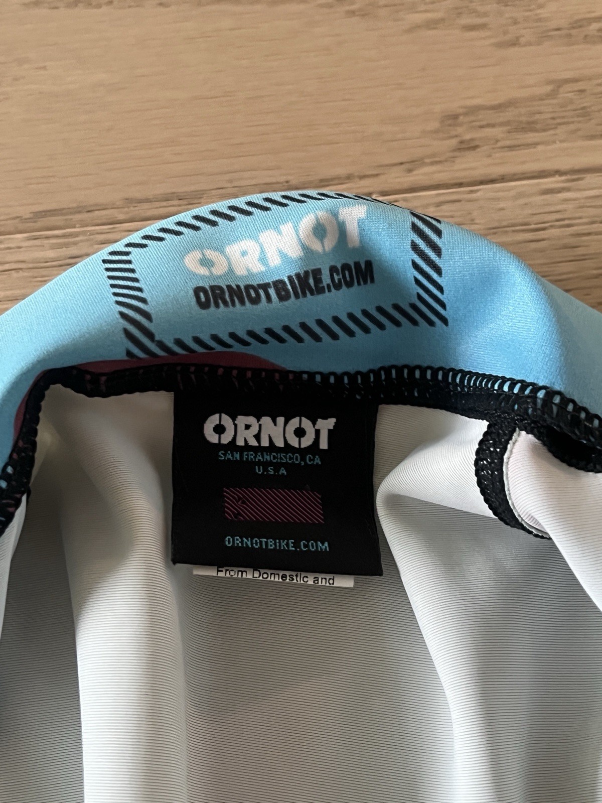 Ornot Orion Pro Cycling Skinsuit Race Bib RARE Blue Red Dots Men’s Small S EXC
