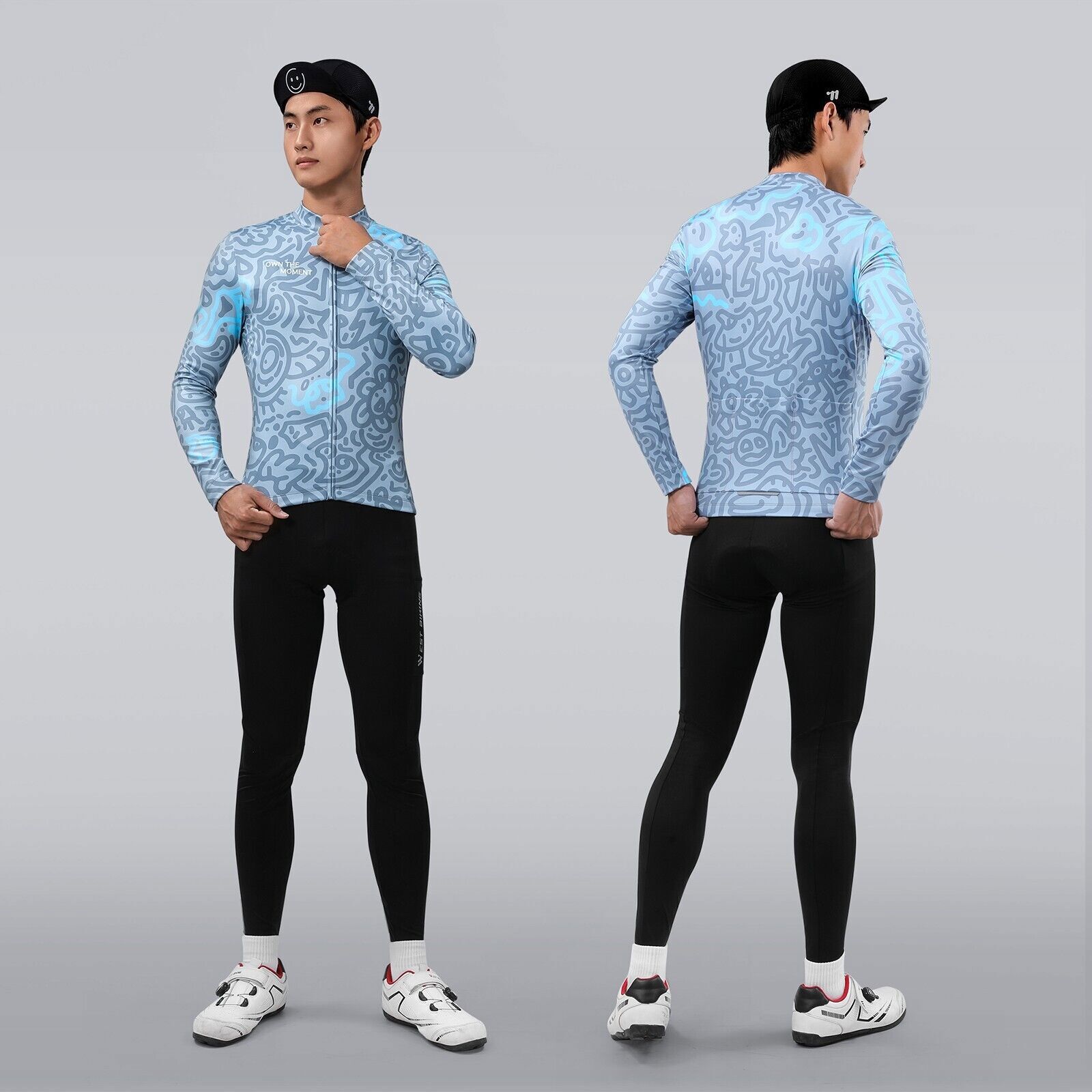 Fleece Long Sleeve Cycling Jersey Windproof And Warm Male Bike Cycling Jersey
